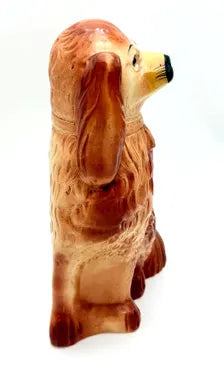 LARGE ANTIQUE STAFFORDSHIRE SPANIEL DOG, ENGLAND, CIRCA 1880–1910