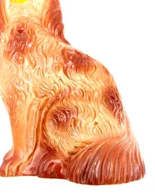 LARGE ANTIQUE STAFFORDSHIRE SPANIEL DOG, ENGLAND, CIRCA 1880–1910