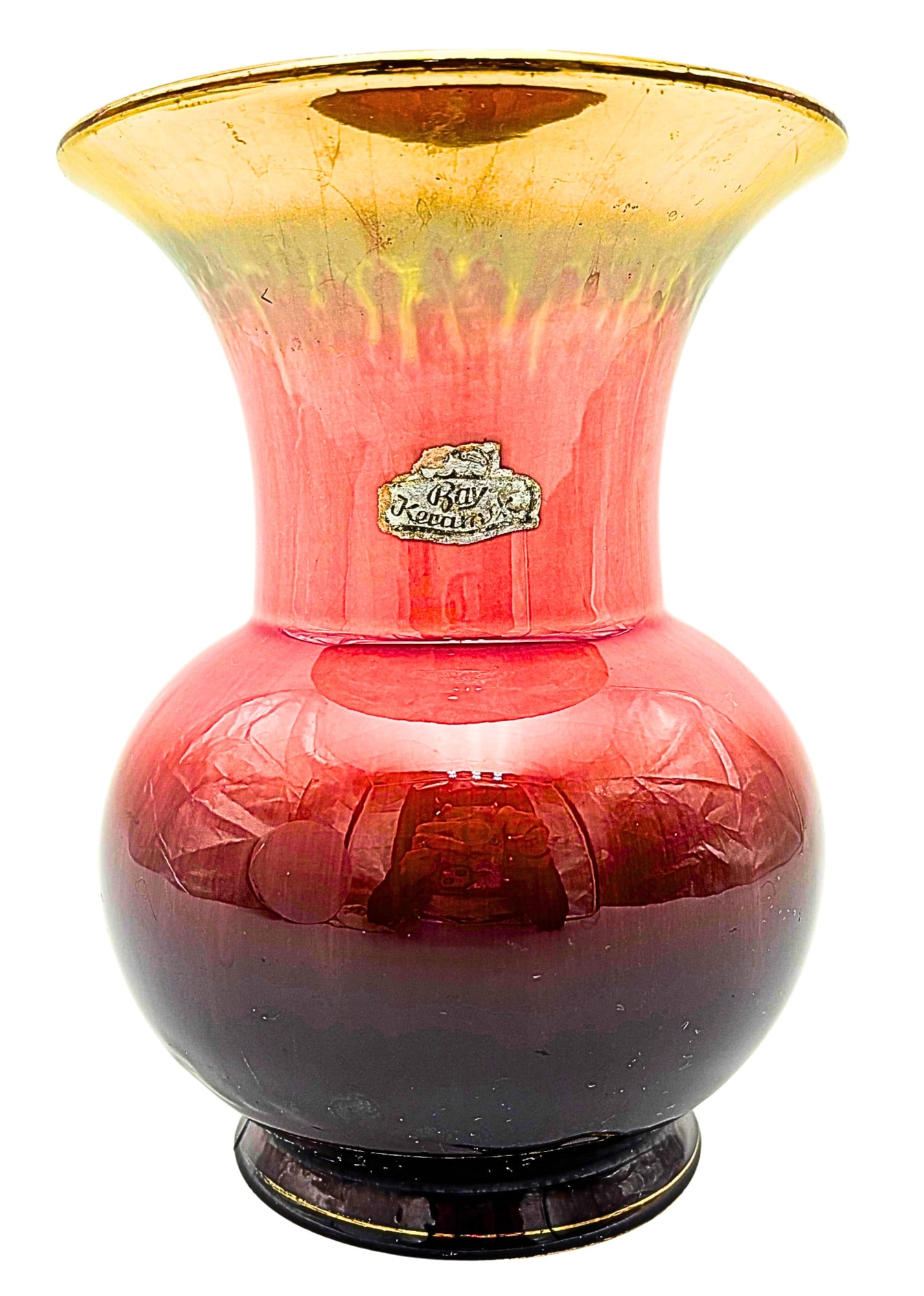 Vintage Bay Keramik Pink & Gold Vase 203-17