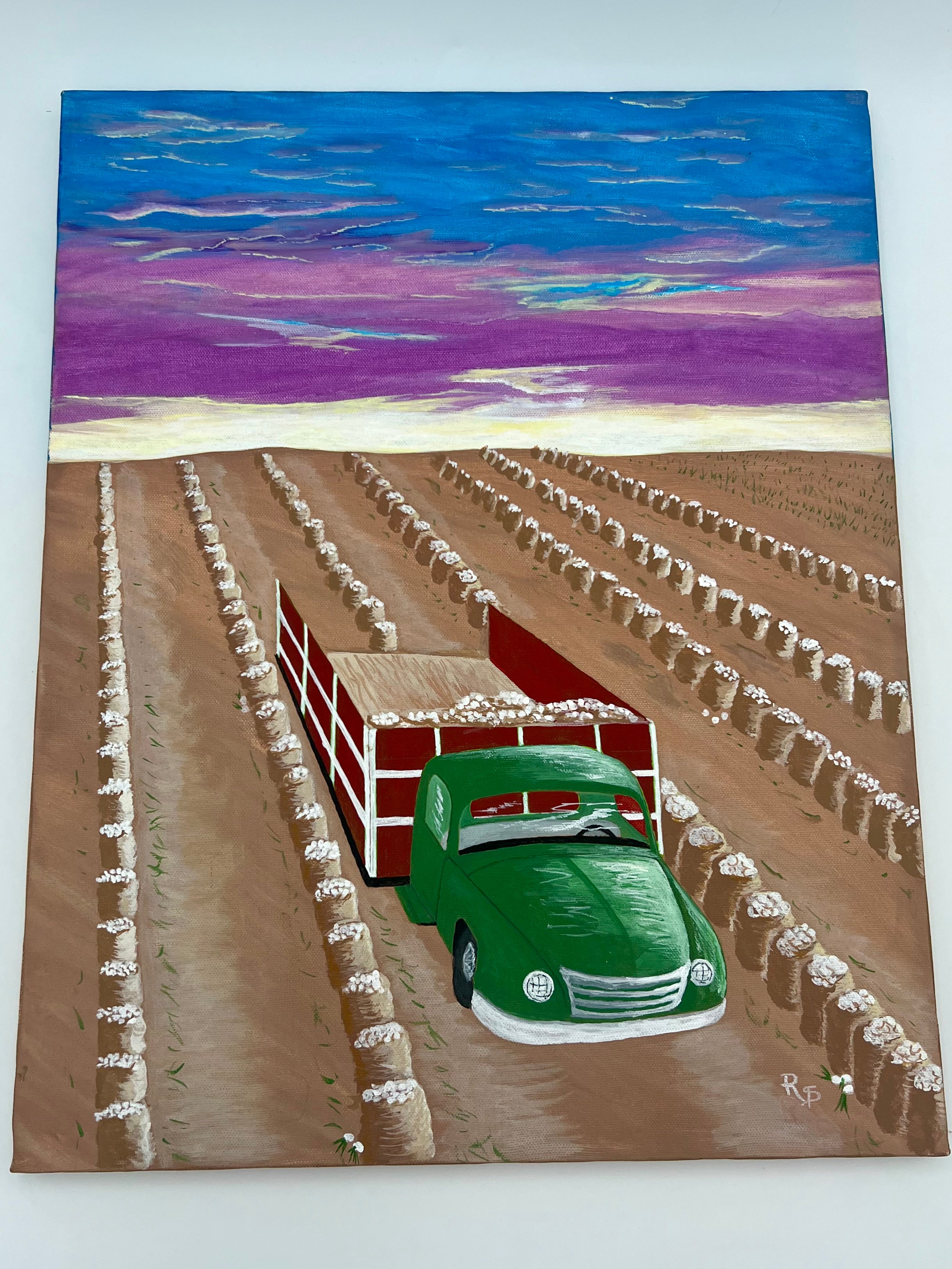 CARGANDO SAVOIA – ORIGINAL ACRYLIC PAINTING BY RAUL FLORES (2002)