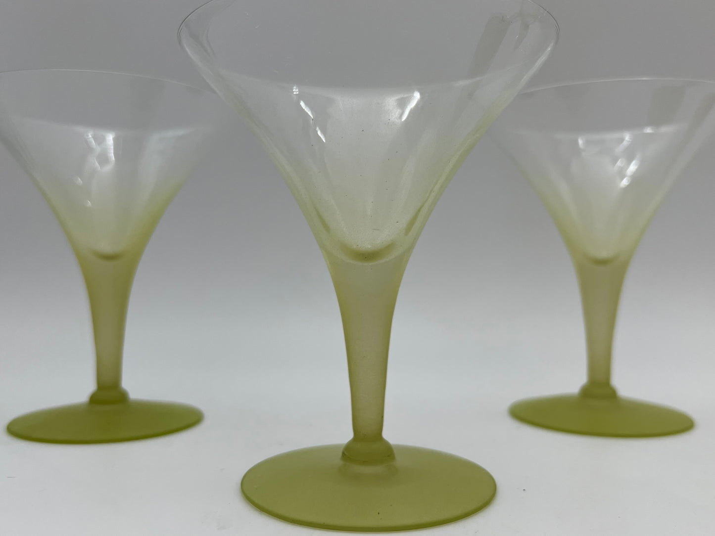 1950s DOROTHY THORPE MARTINI GLASSES SET OF 5