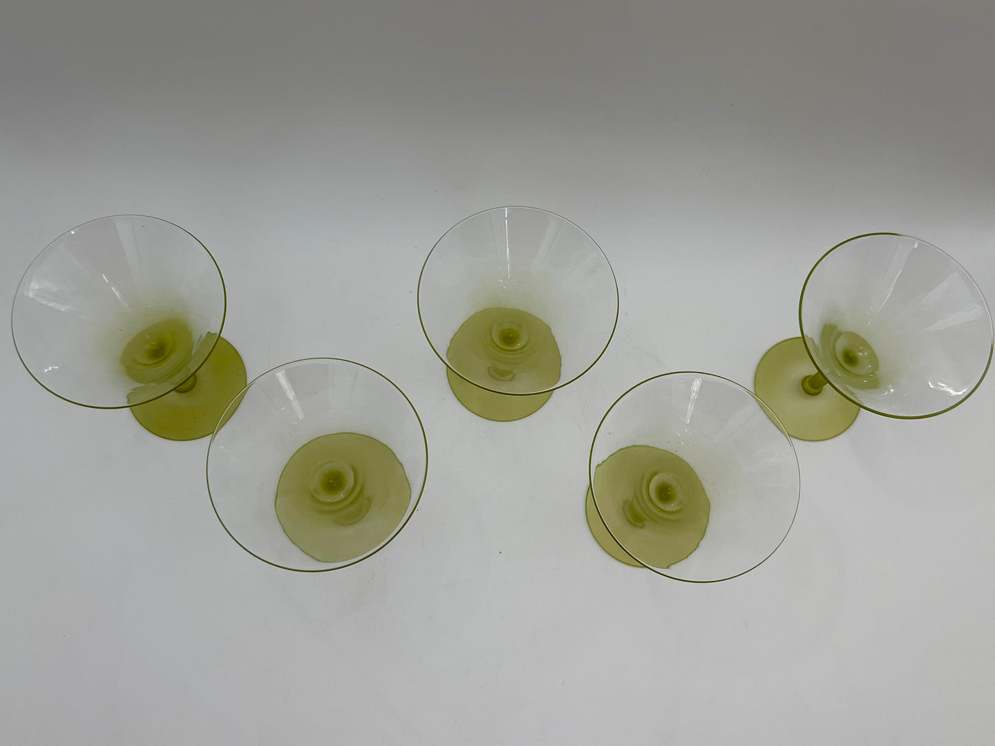 1950s DOROTHY THORPE MARTINI GLASSES SET OF 5