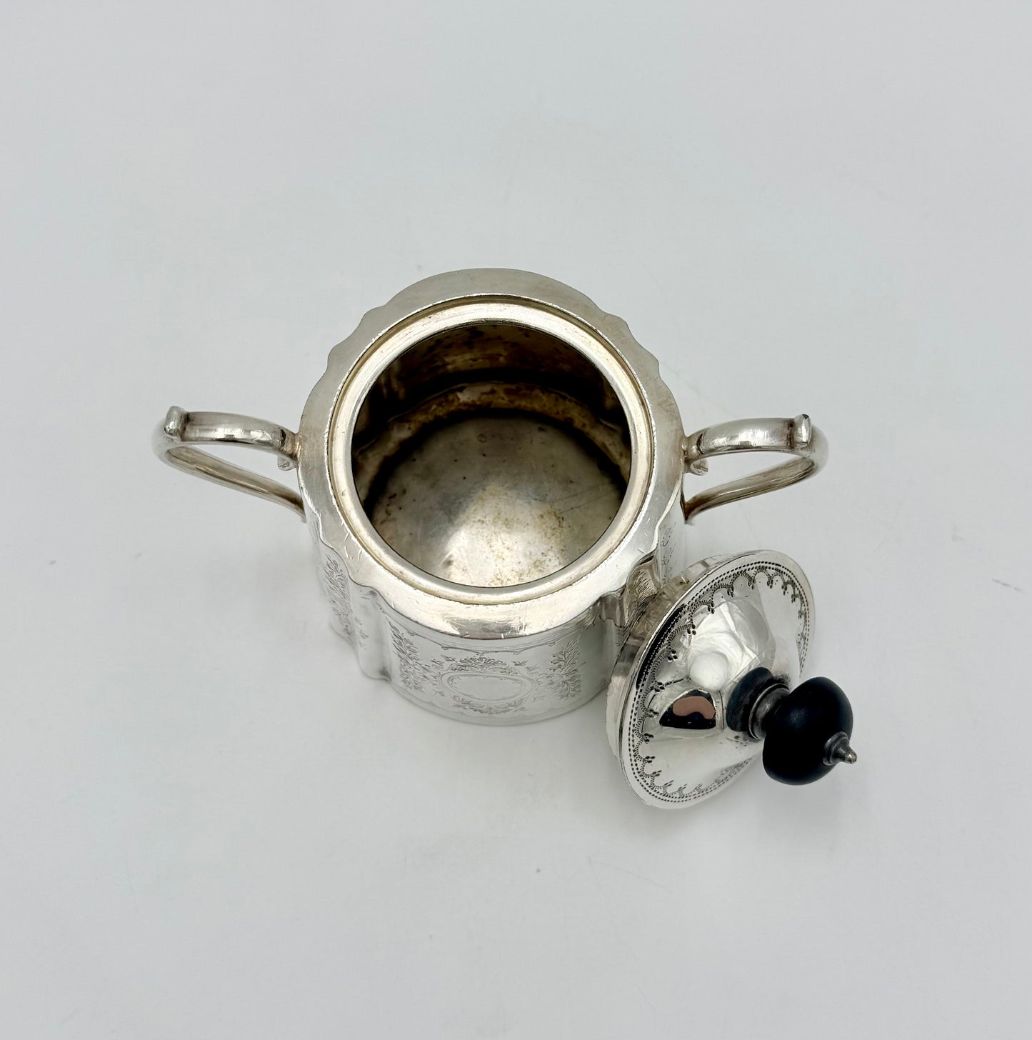 ANTIQUE ART NOUVEAU BARKER ELLIS TEAPOT, CREAMER, SUGER, COOKIE SET, ENGLAND EARLY 1900s