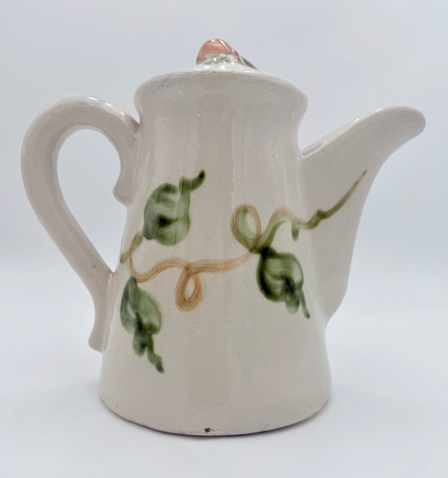 1950s VINTAGE JOHN B. TAYLOR HARVEST PATTERN CERAMIC COFFEE POT