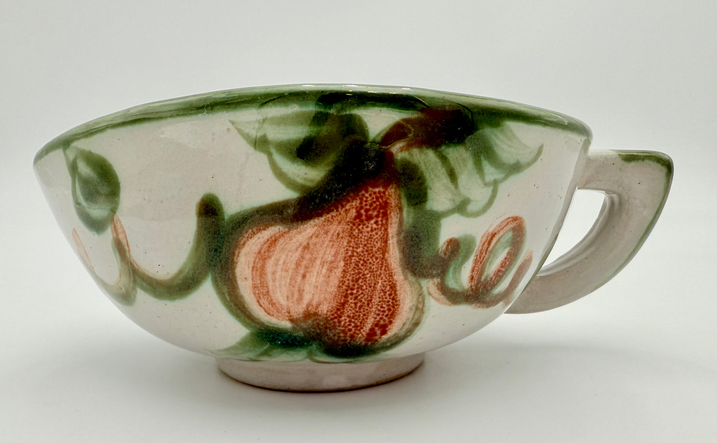 1950s VINTAGE JOHN B. TAYLOR HARVEST PATTERN CERAMIC GRAVY BOAT