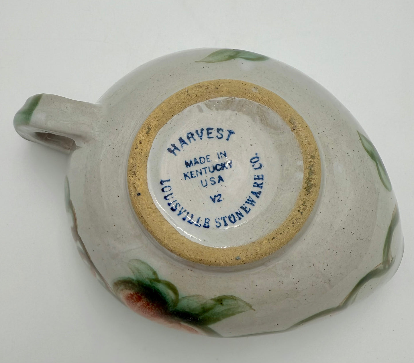 1950s VINTAGE JOHN B. TAYLOR HARVEST PATTERN CERAMIC GRAVY BOAT