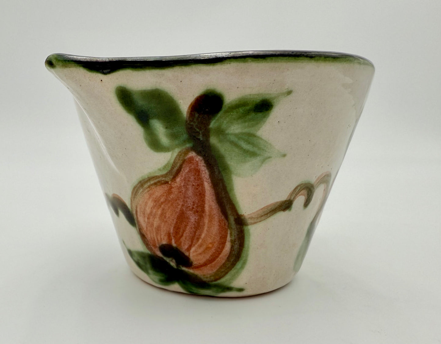 1950s VINTAGE JOHN B. TAYLOR HARVEST PATTERN CERAMIC CREAMER
