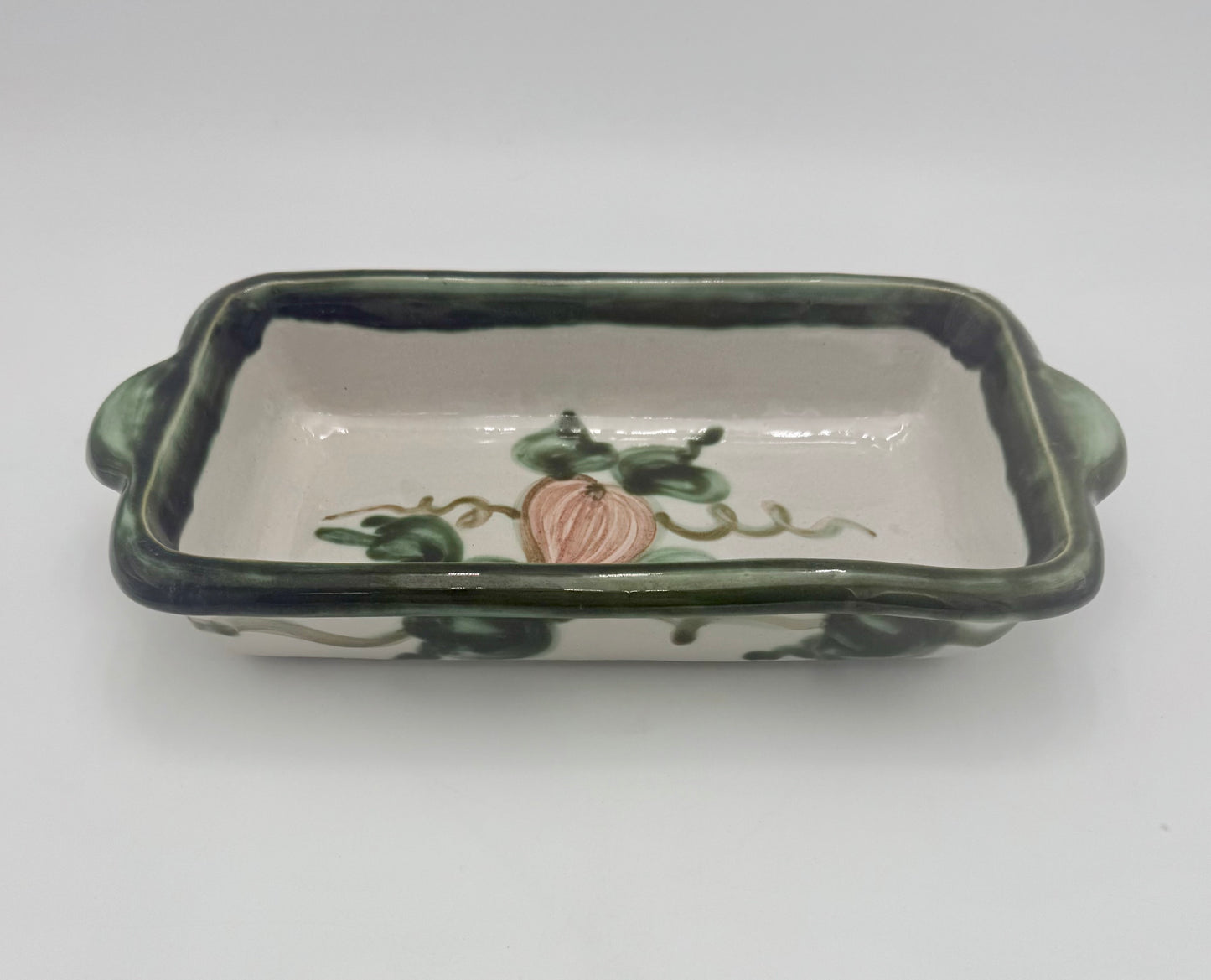 1950s VINTAGE JOHN B. TAYLOR HARVEST PATTERN CERAMIC BAKING DISH