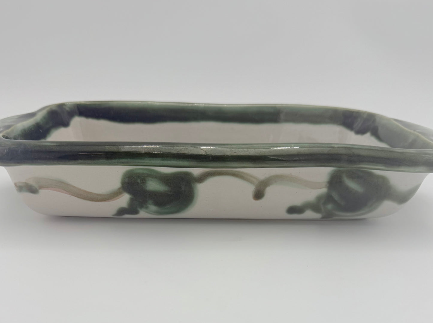 1950s VINTAGE JOHN B. TAYLOR HARVEST PATTERN CERAMIC BAKING DISH