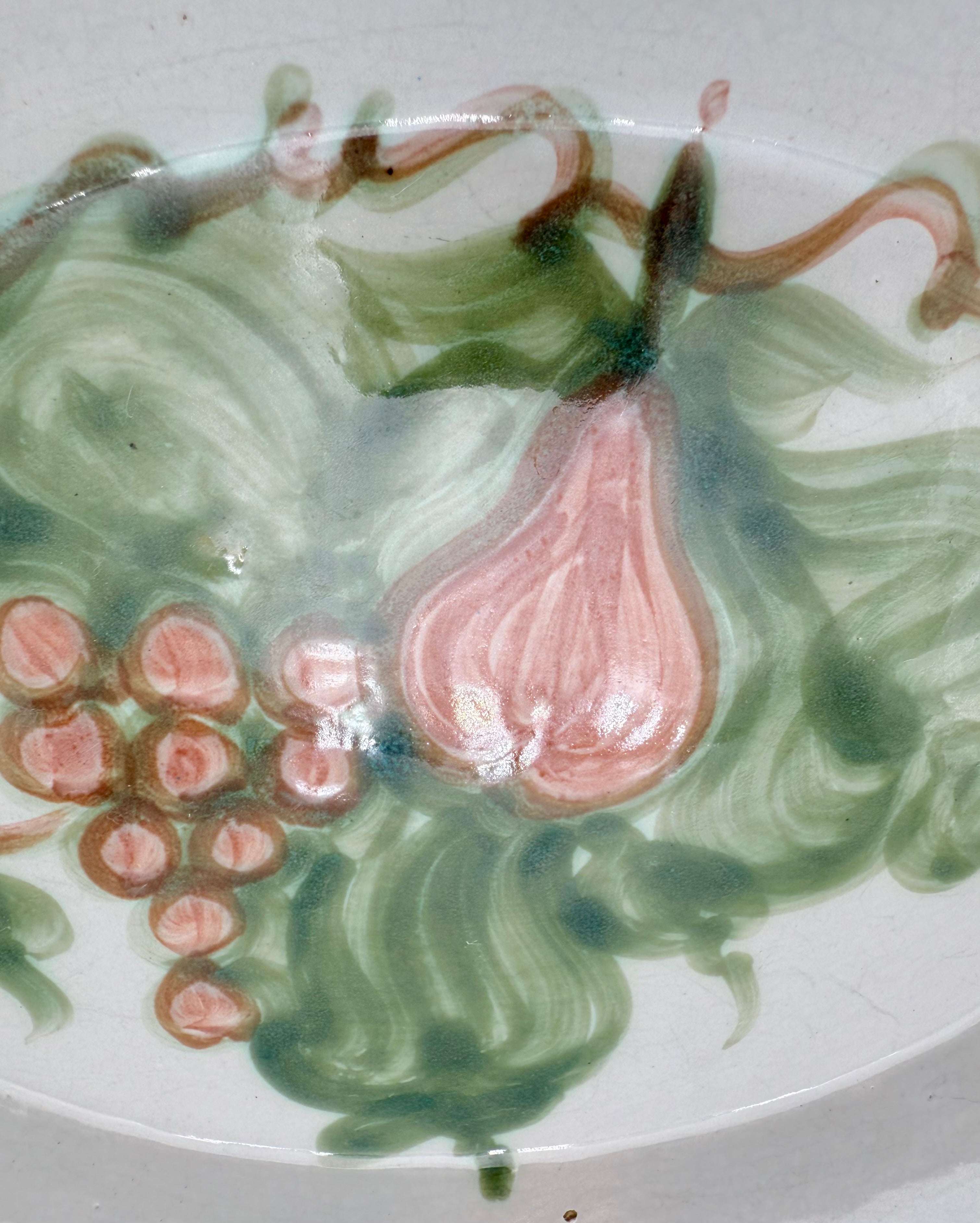 JOHN B. TAYLOR HAND-PAINTED SERVING PLATTER & BOWL SET – 1970s KENTUCKY POTTERY