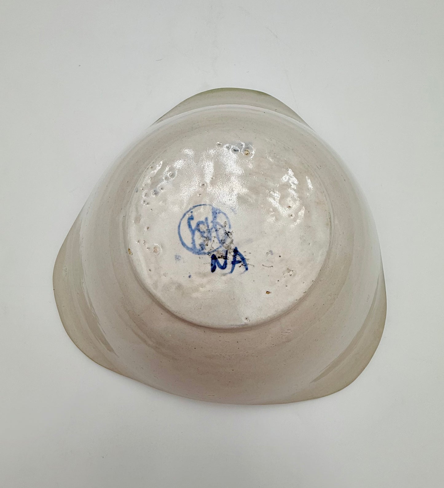 1950s JOHN B. TAYLOR HARVEST PATTERN CERAMIC TRIANGULAR SERVING BOWL