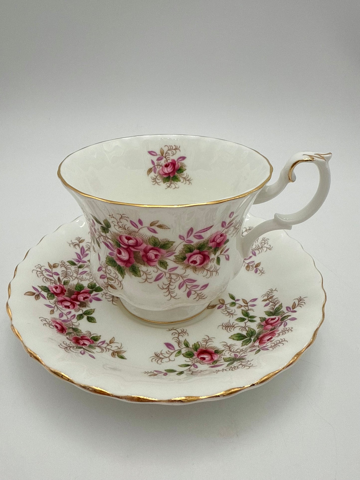 ECLECTIC WHIMSY CURATED SET OF 4 FINE TEACUPS