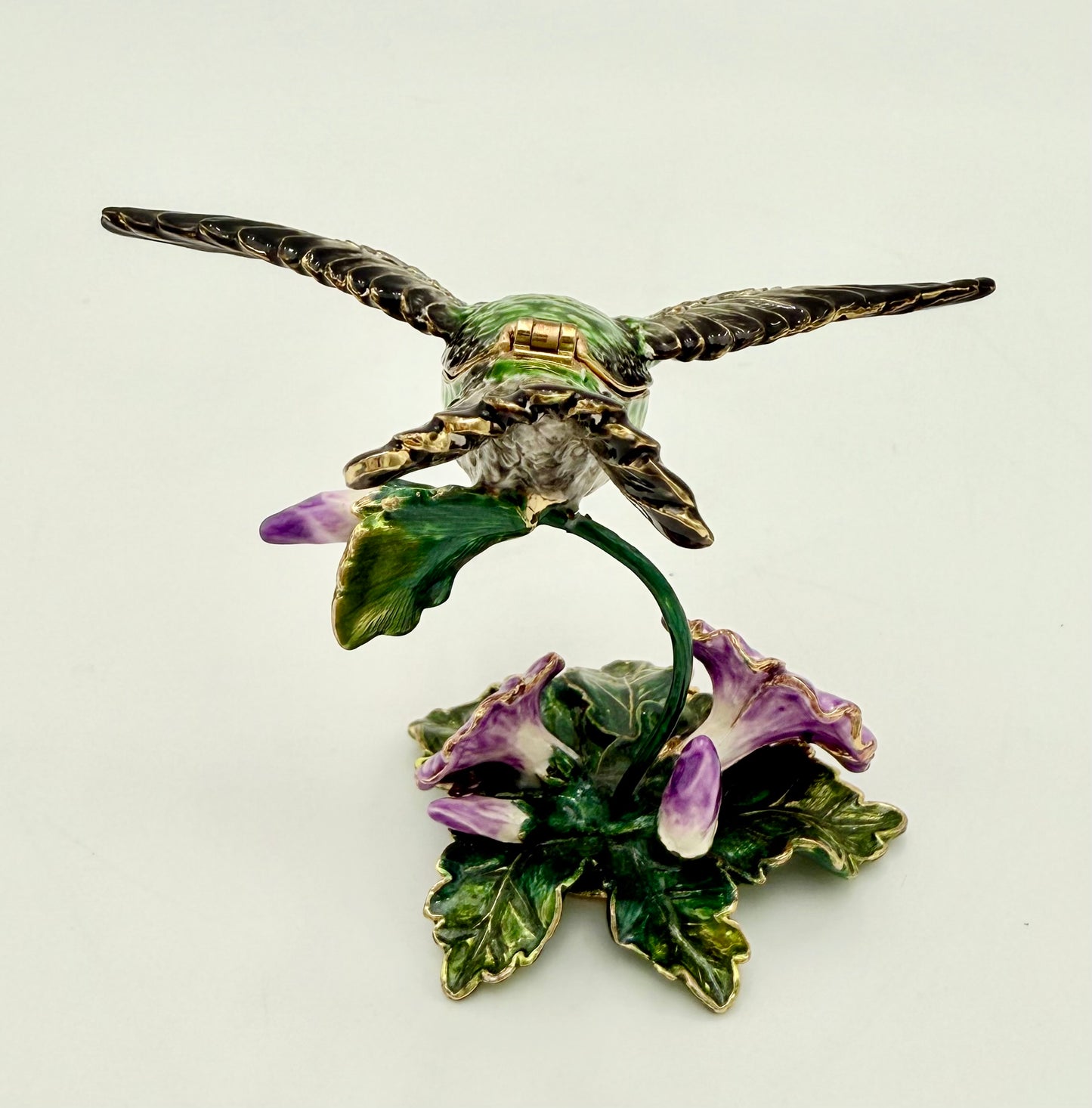 NOBILITY BEJEWELED HUMMINGBIRD TRINKET/JEWELRY BOX