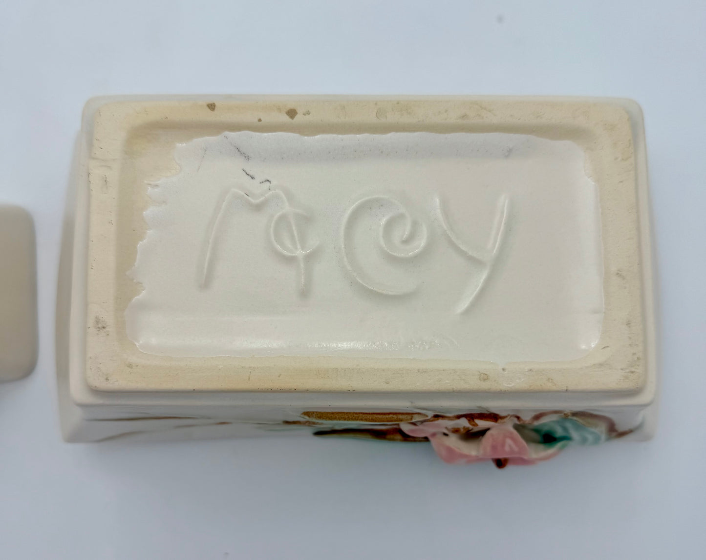 1940s McCOY POTTERY BLOSSOM VASE AND PLANTER SET