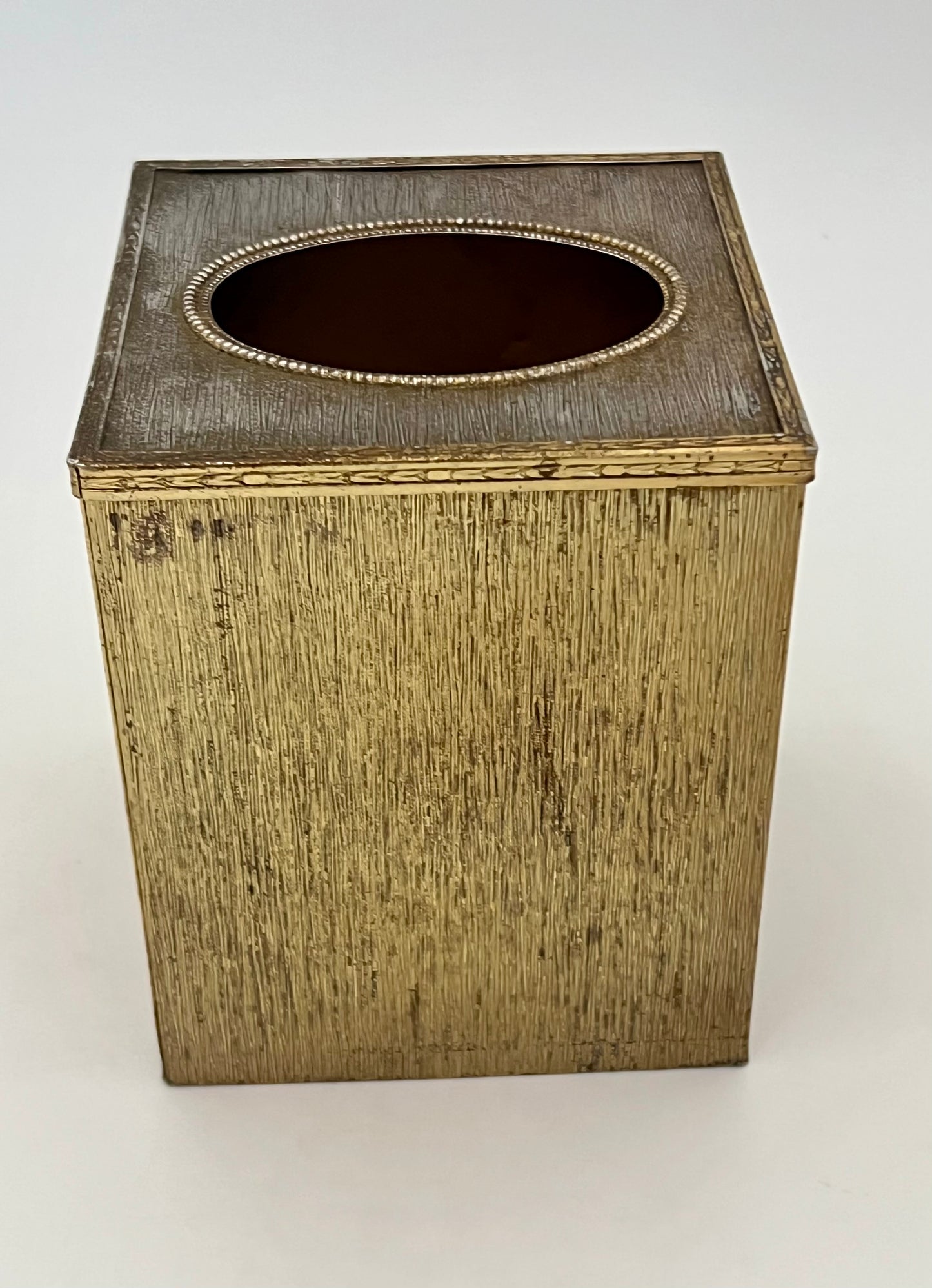 1960s STYLEBUILT ACCESSORIES 24 K GOLD PLATED BUTTERFLY TISSUE BOX COVER