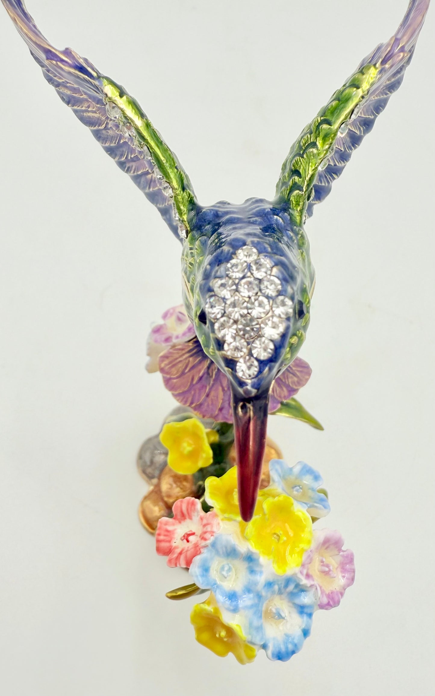 CIEL COLLECTABLES SWAROVSKI CRYSTALS HUMMINGBIRD JEWELRY/TRINKET BOX