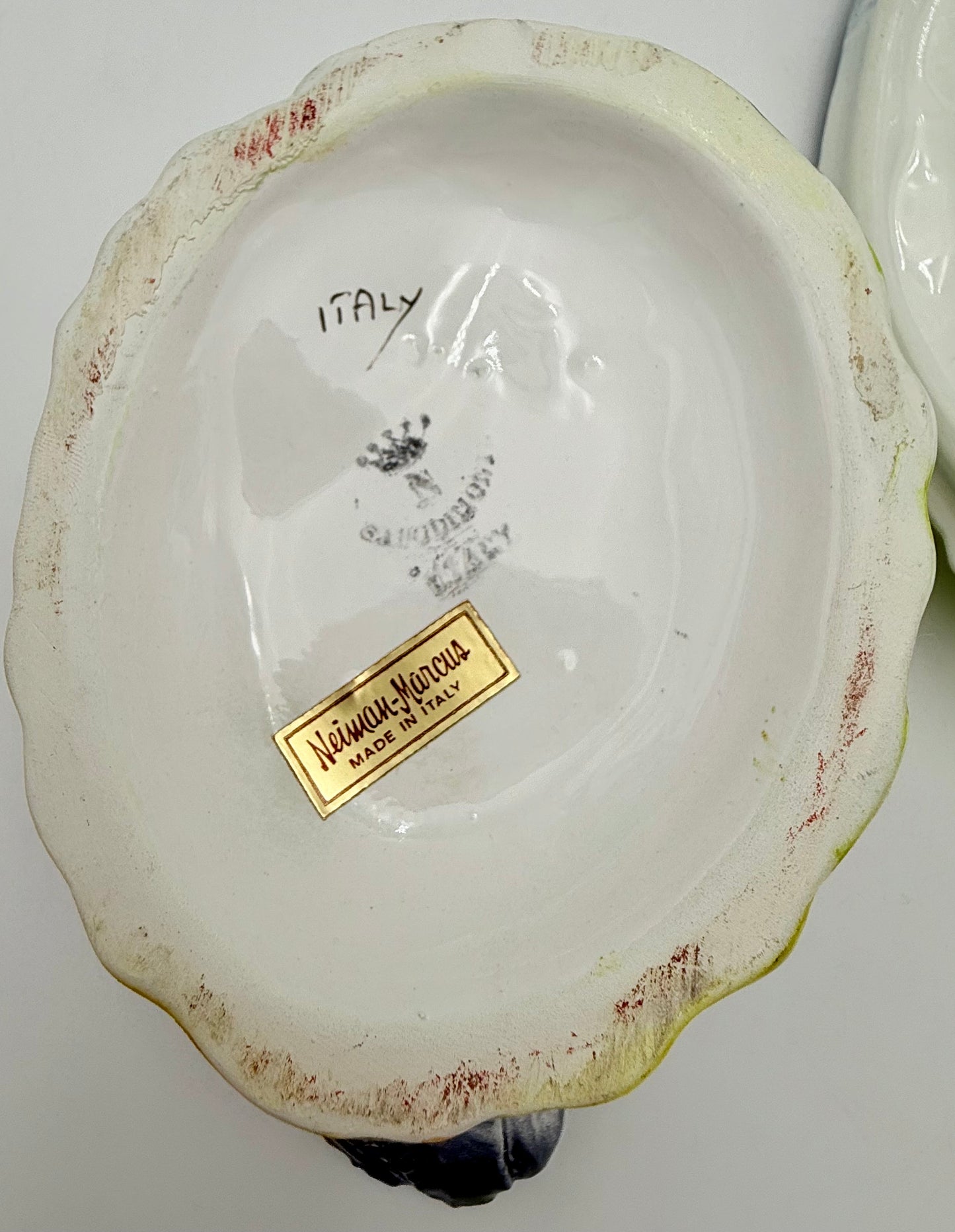 VINTAGE NEIMAN MARCUS ITALIAN HAND PAINTED CERAMIC DUCK