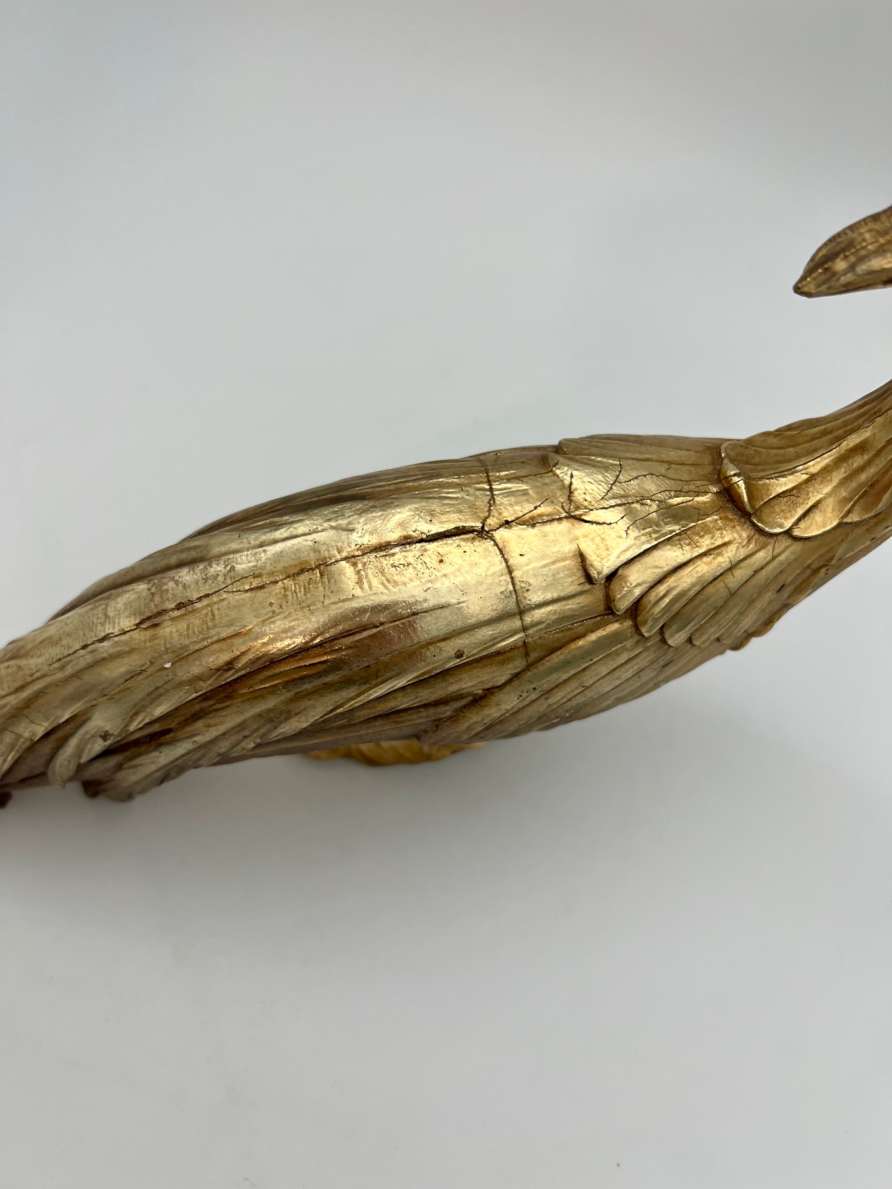 VINTAGE SYROCO GOLD PHEASANT STATUE