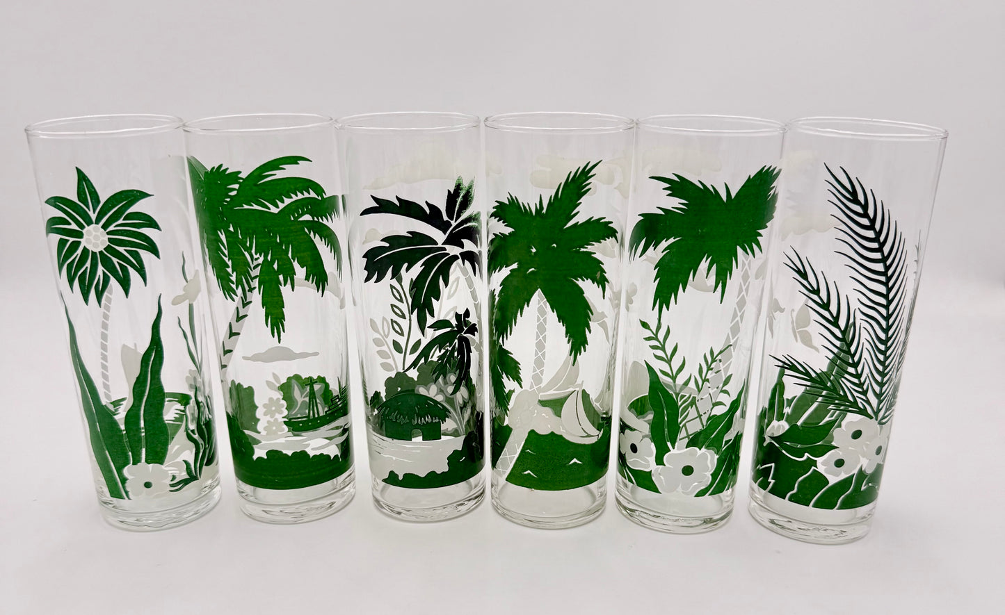 LIBBEY VINTAGE HIGH BALL/TOM COLLINS GLASSES, SET OF 6