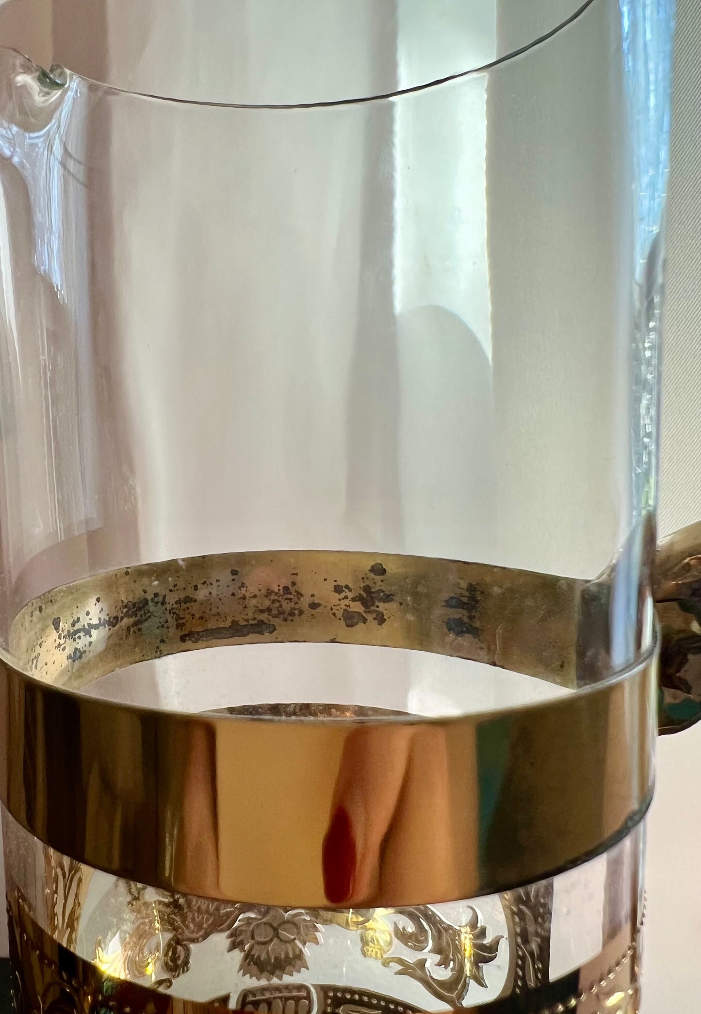 VINTAGE RUSSIAN 22 K GOLD and BRASS MARTINI/COCKTAIL SET
