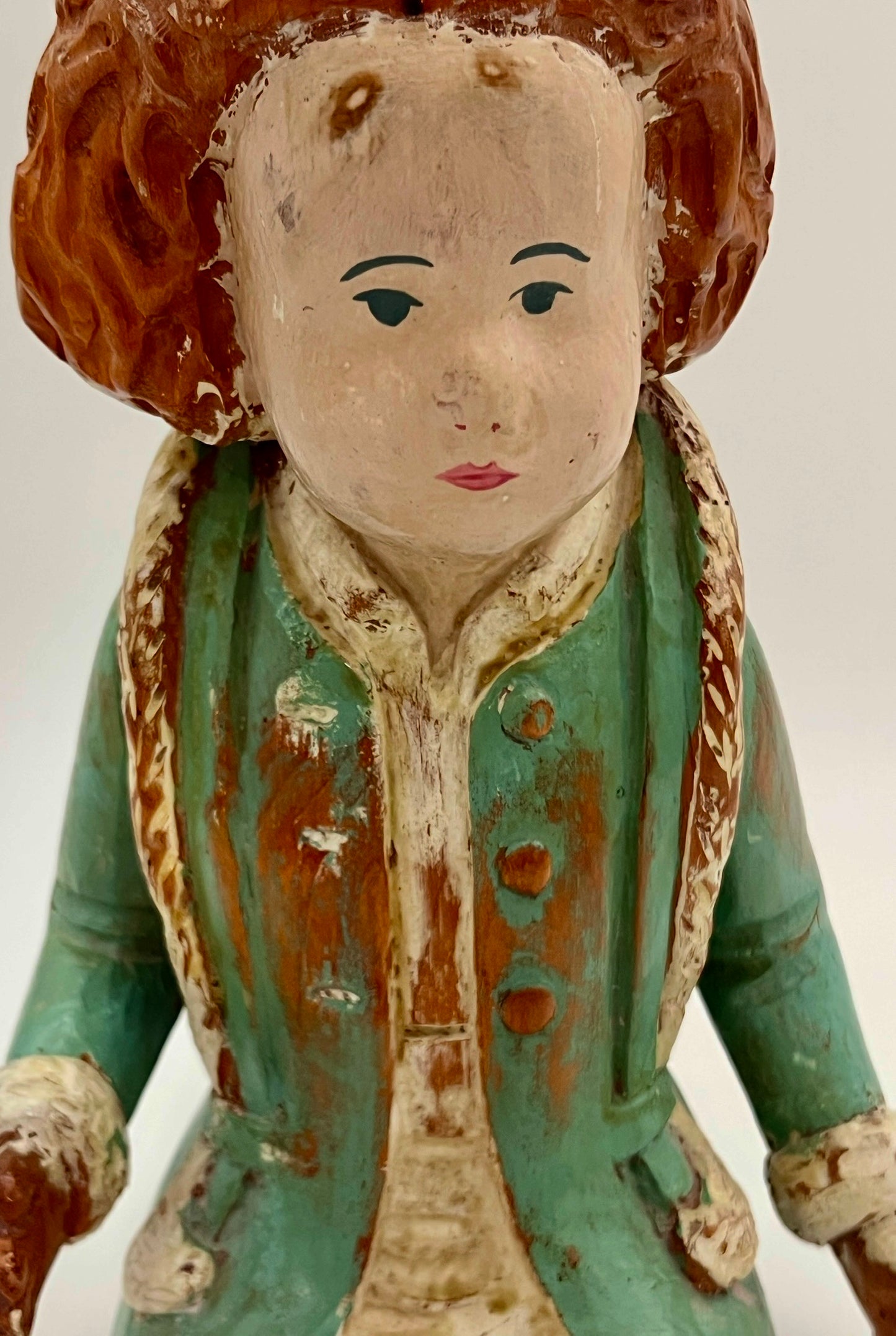 VINTAGE ITALIAN DOLL WOOD SCULPTURE