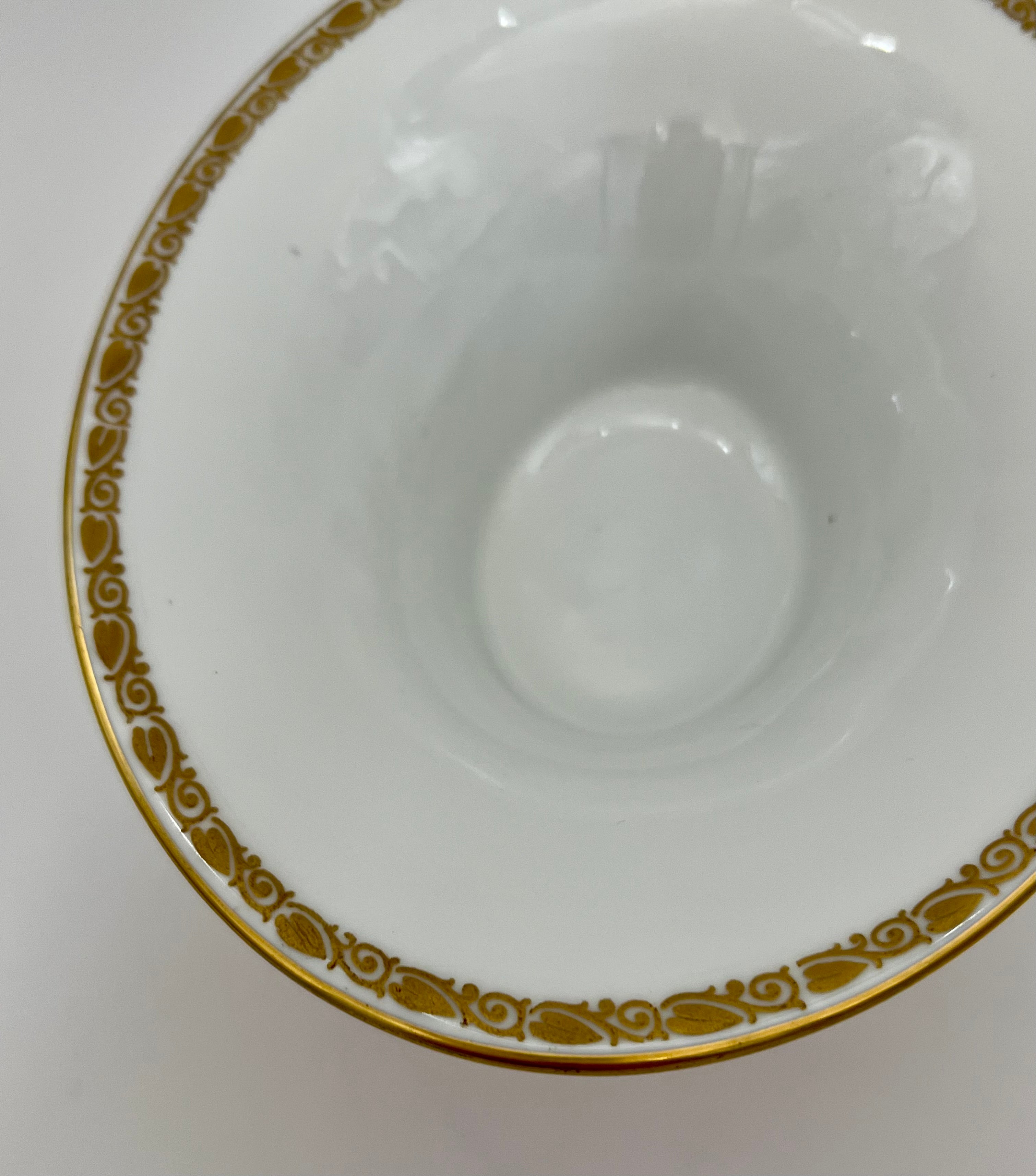 ROSENTHAL BAVARIA RED & GOLD COMPOTE WITH EAGLE MOTIF – VINTAGE PEDESTAL BOWL