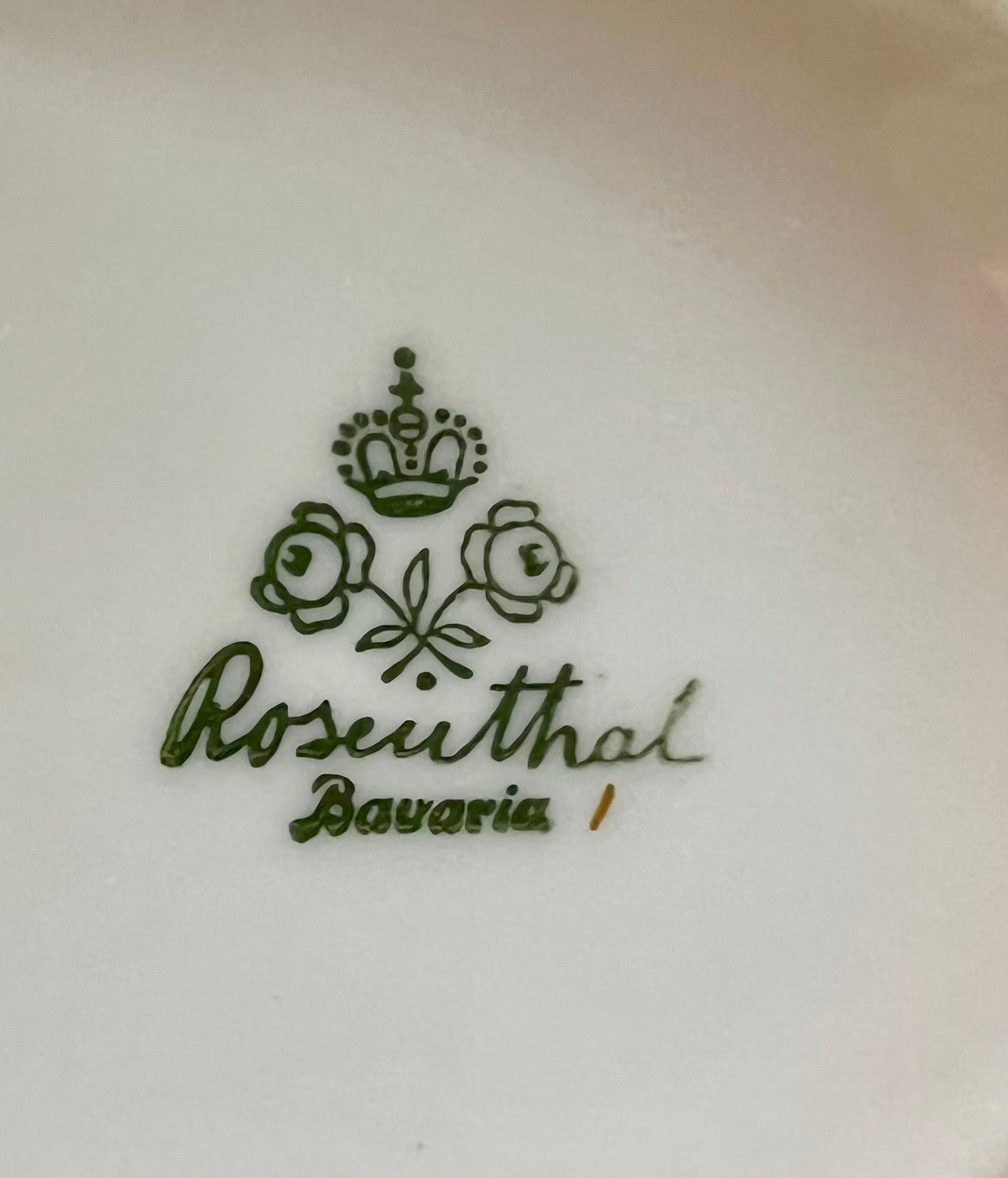 ROSENTHAL BAVARIA RED & GOLD COMPOTE WITH EAGLE MOTIF – VINTAGE PEDESTAL BOWL