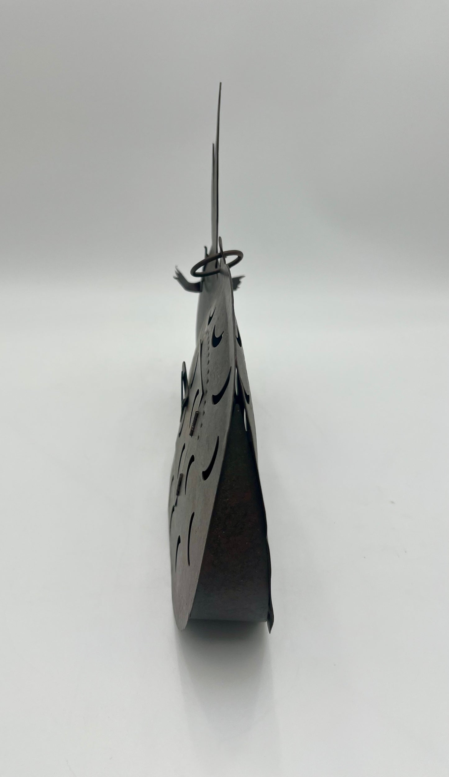 VINTAGE METAL RABBIT CANDLEHOLDER