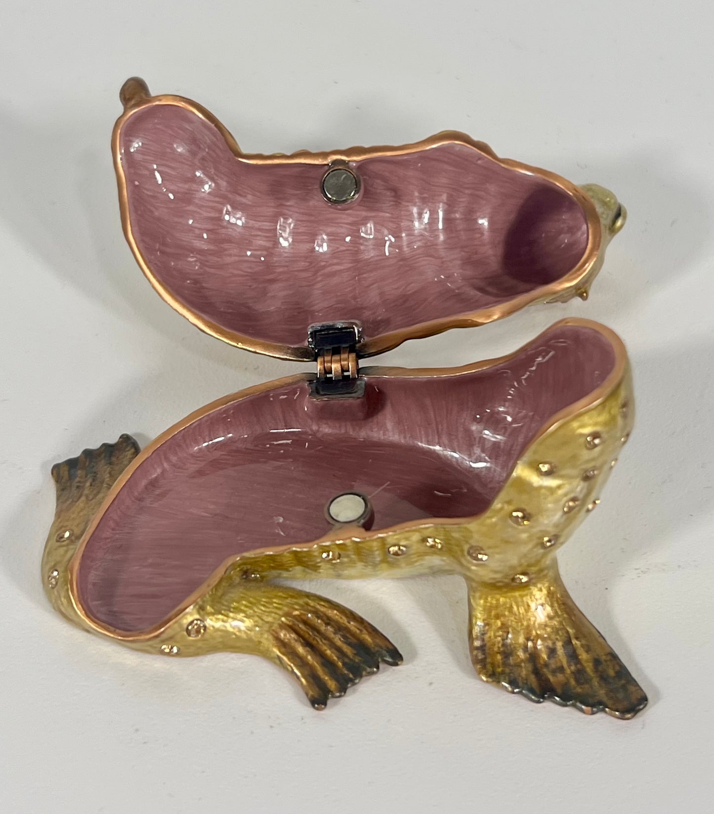 VINTAGE SEA LION WITH SWAROVSKI CRYSTALS TRINKET/JEWELRY BOX