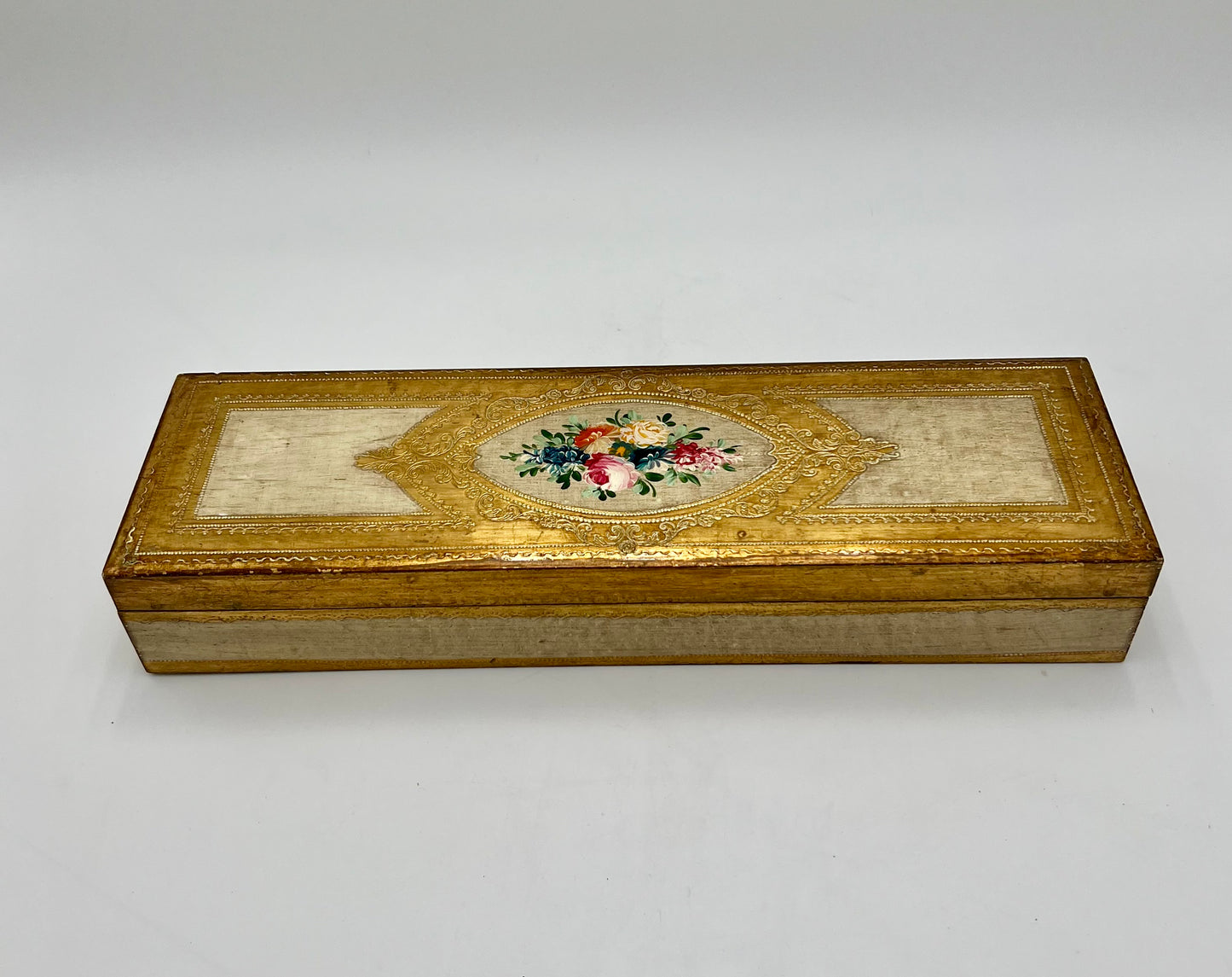 VINTAGE ITALIAN FLORENTINE WOODEN BOX