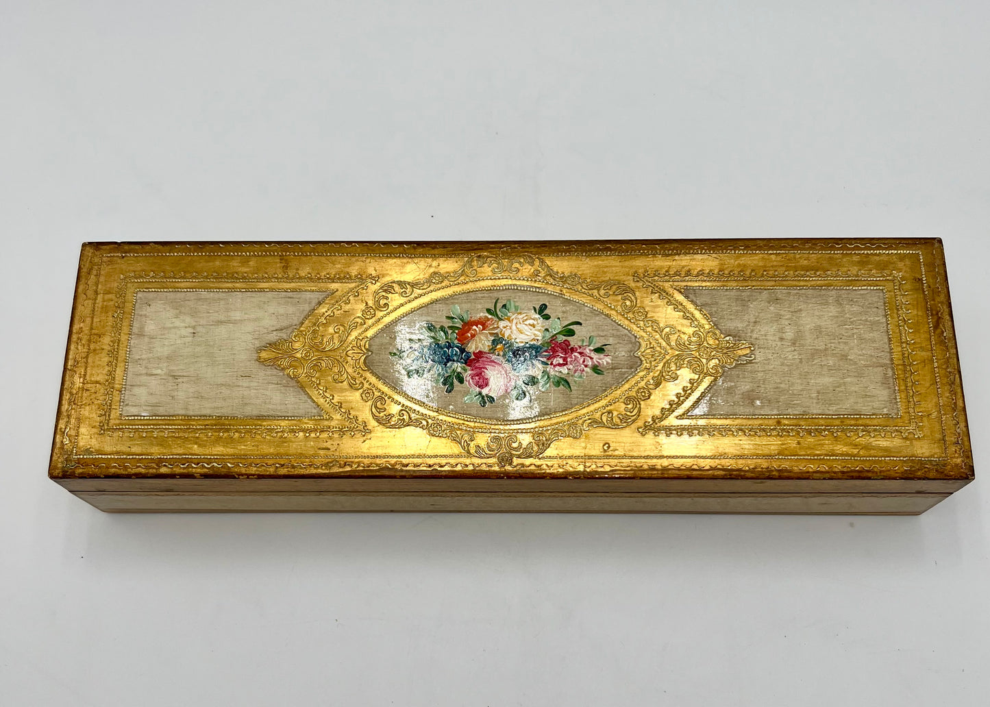 VINTAGE ITALIAN FLORENTINE WOODEN BOX
