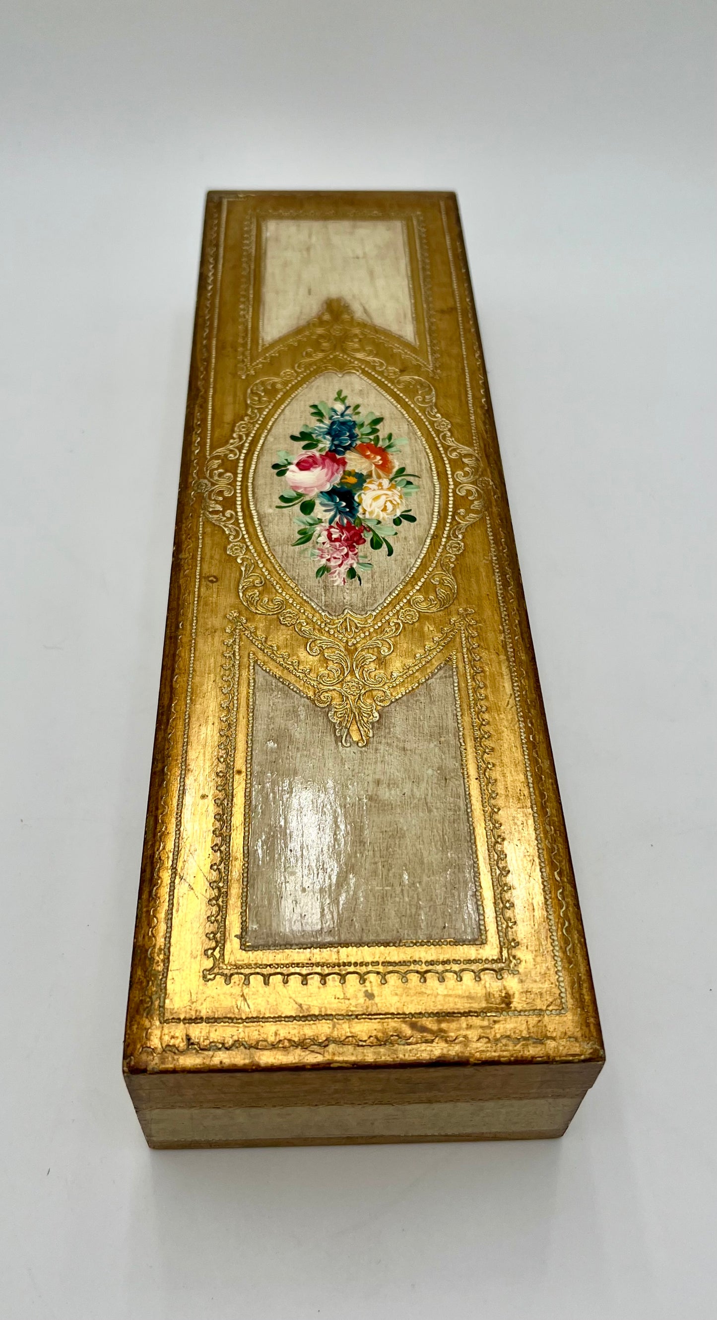 VINTAGE ITALIAN FLORENTINE WOODEN BOX