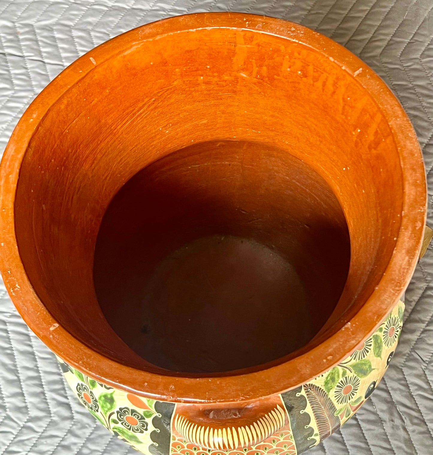 "Petatillo" Birds, Gazelles, & Floral Design Urn Signed by Renowned Master Potter, Geronimo Ramos