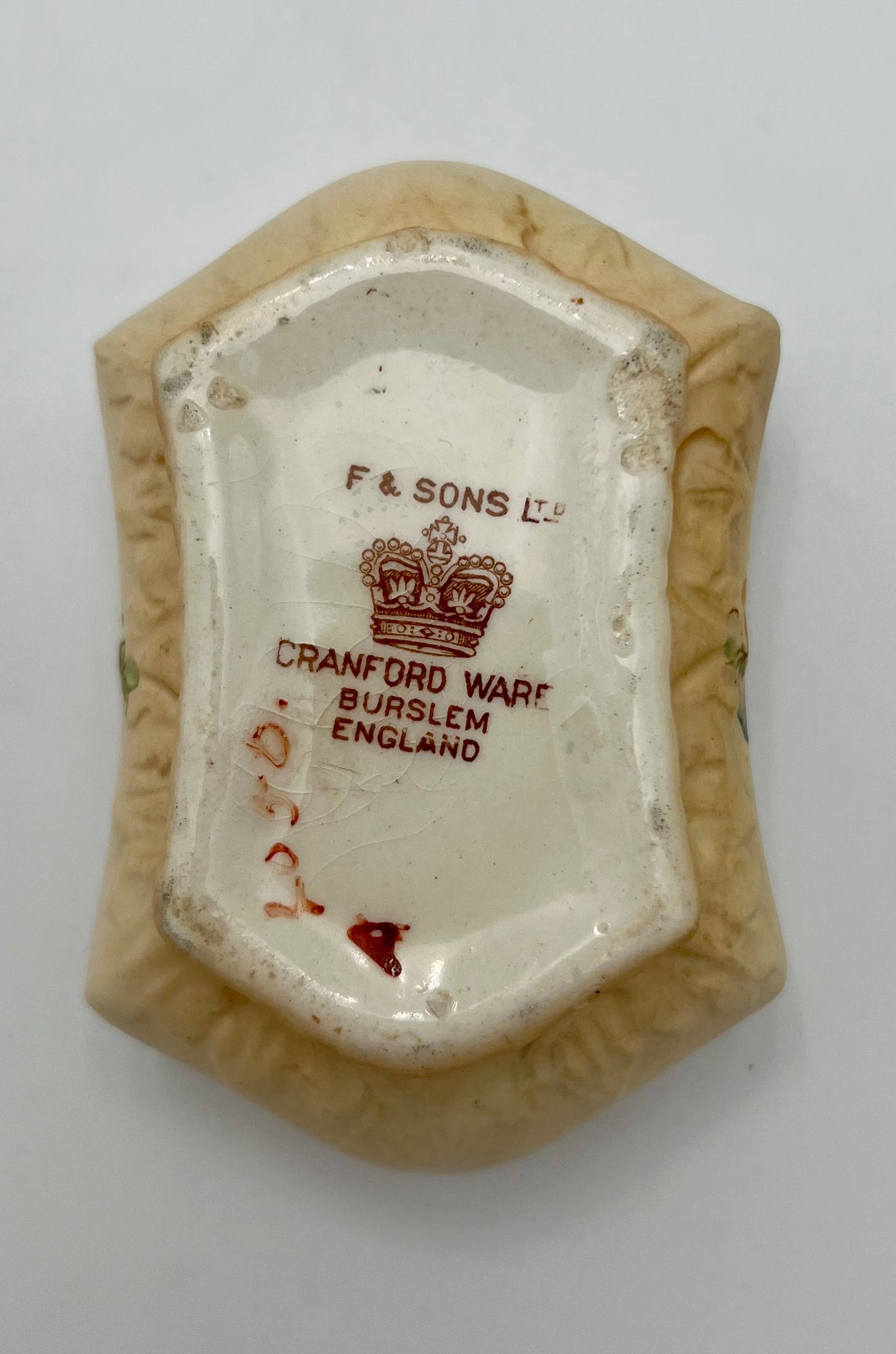VERY RARE FORD & SONS LTD. CRANFORD WARE VANITY/DRESSER FULL SET, ENGLAND CIRCA 1910