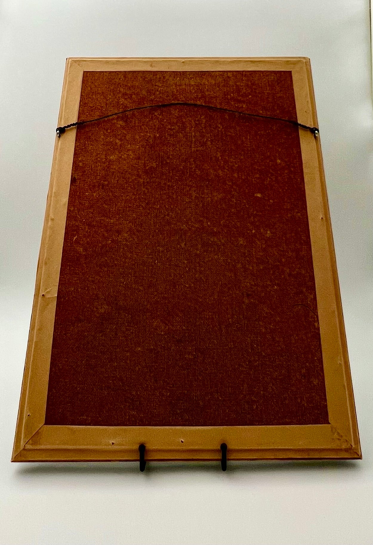 VINTAGE MOTHER OF PEARL WOMAN WITH BIRD – FRAMED SHELL INLAY ART PANEL – 22X16 INCHES