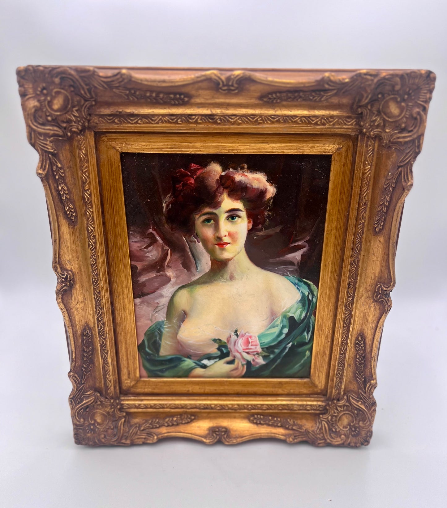 VINTAGE ORIGINAL OIL PAINTING BY UNKNOWN ARTISIT