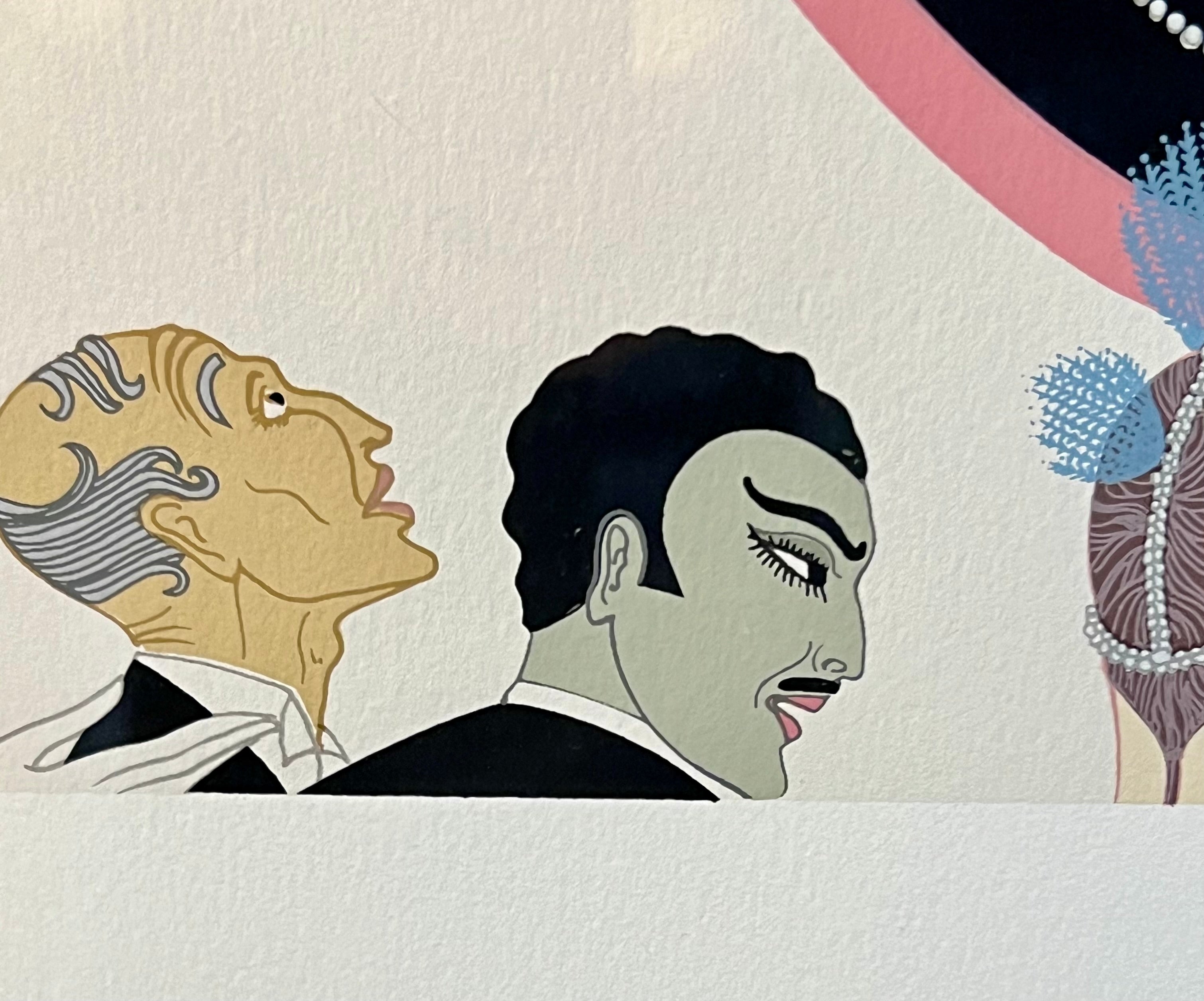 ERTÉ "THE PORTRAIT" 1981 SIGNED LIMITED EDITION SERIGRAPH 88/300 – FRAMED WITH ORIGINAL GALLERY LABEL – ART DECO GLAMOUR