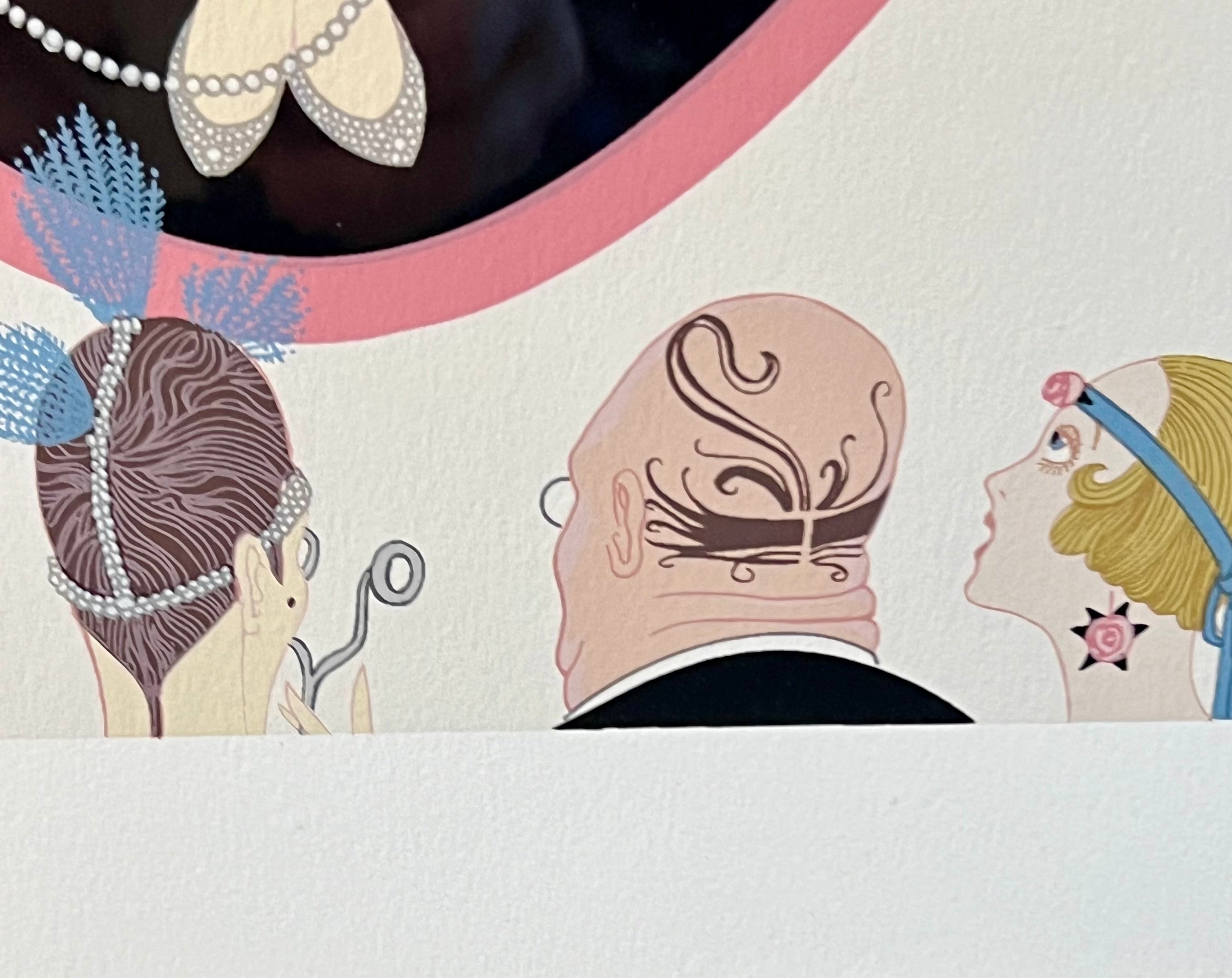 ERTÉ "THE PORTRAIT" 1981 SIGNED LIMITED EDITION SERIGRAPH 88/300 – FRAMED WITH ORIGINAL GALLERY LABEL – ART DECO GLAMOUR