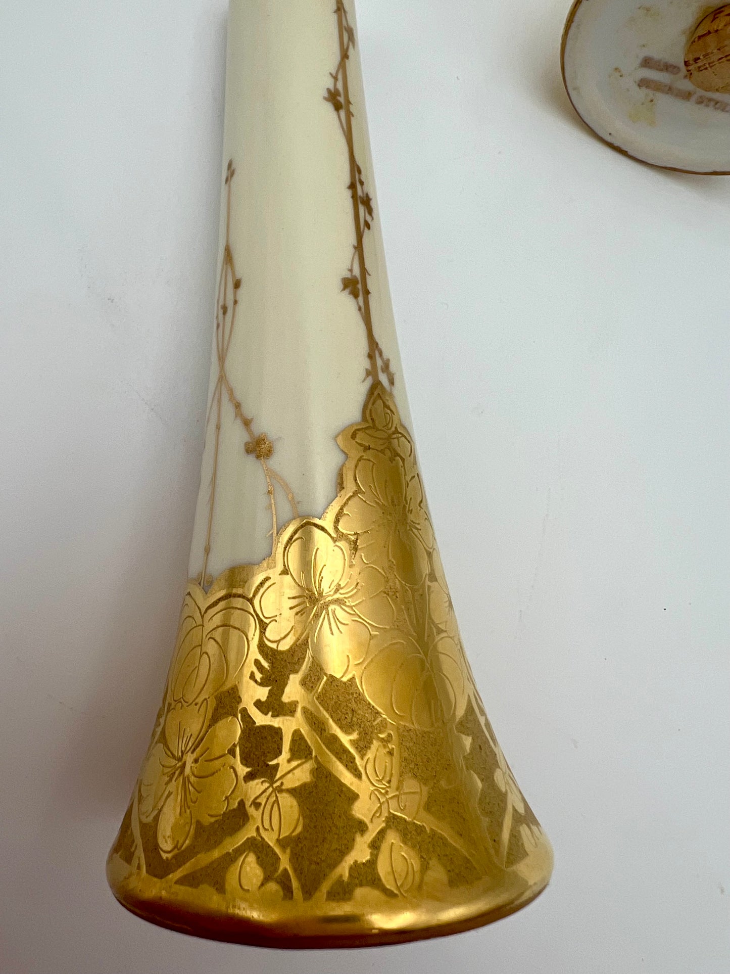 1920’S ART DECO 22K GOLD STEINER STUDIOS SALT AND PEPPER SHAKERS