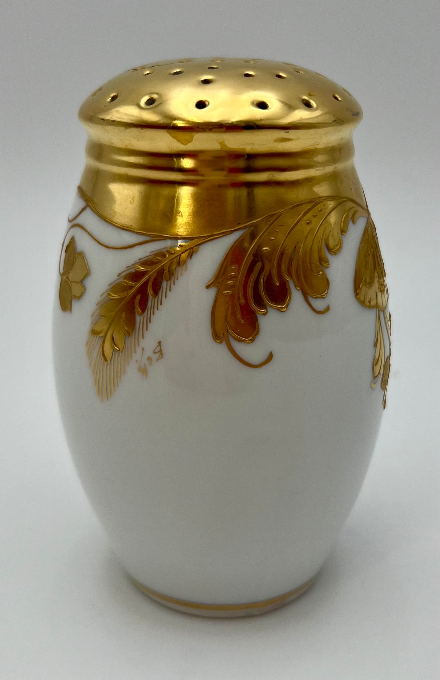 1920’S ART DECO MARYLIN MONROE 22K GOLD STEINER STUDIOS SUGAR SHAKER