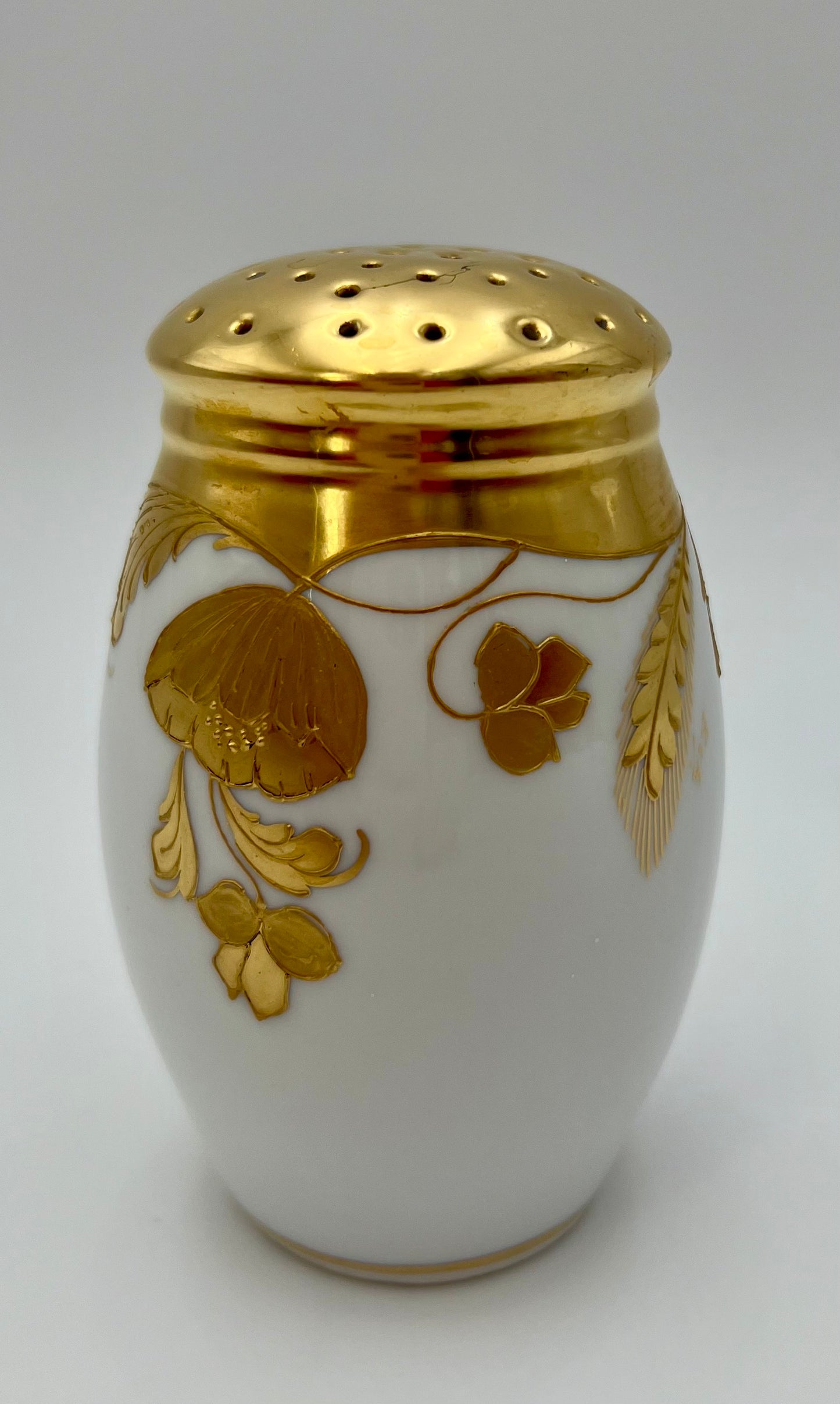 1920’S ART DECO MARYLIN MONROE 22K GOLD STEINER STUDIOS SUGAR SHAKER