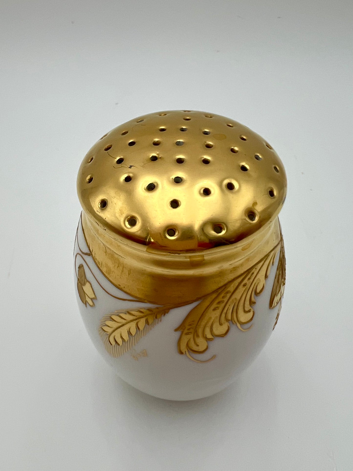 1920’S ART DECO MARYLIN MONROE 22K GOLD STEINER STUDIOS SUGAR SHAKER
