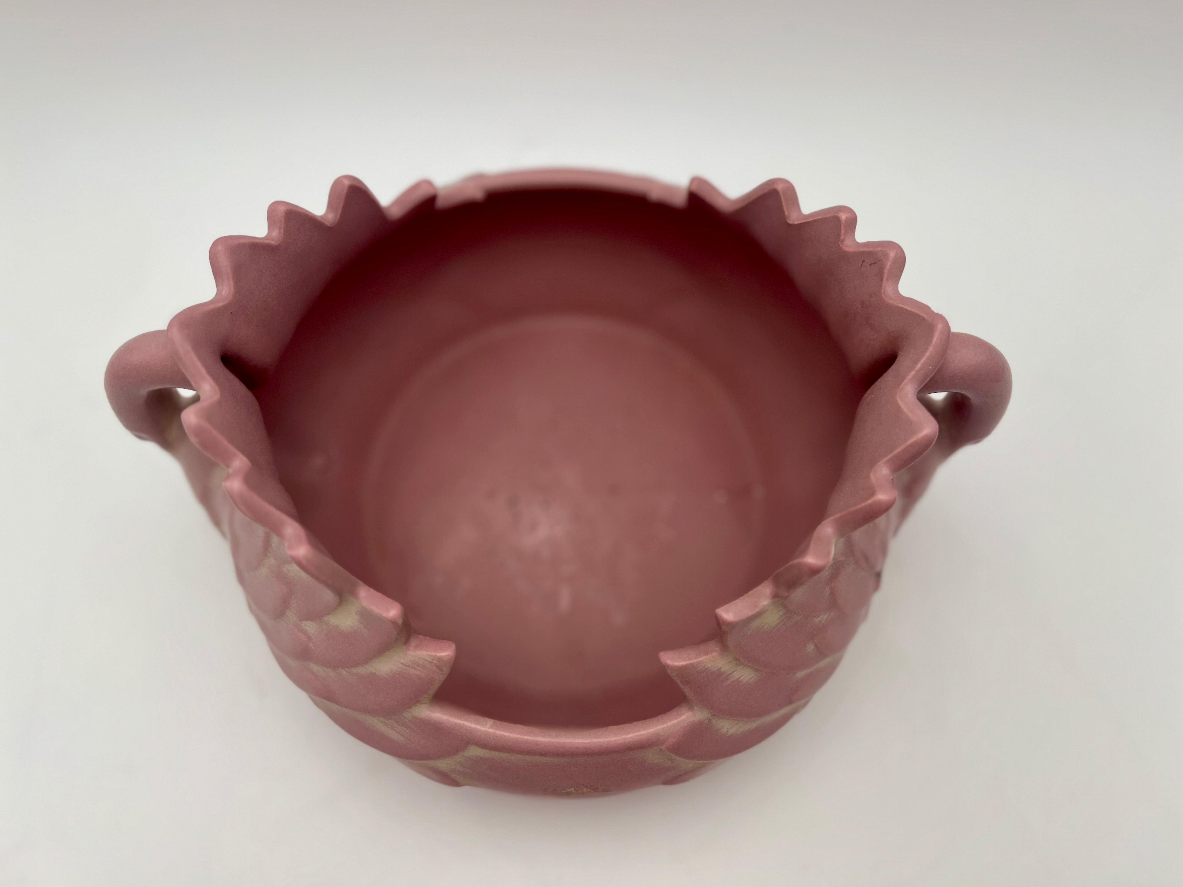 Vintage Haeger Pink Swan Planter Bowl #7126 – Matte Finish – Mid-Century Ceramic