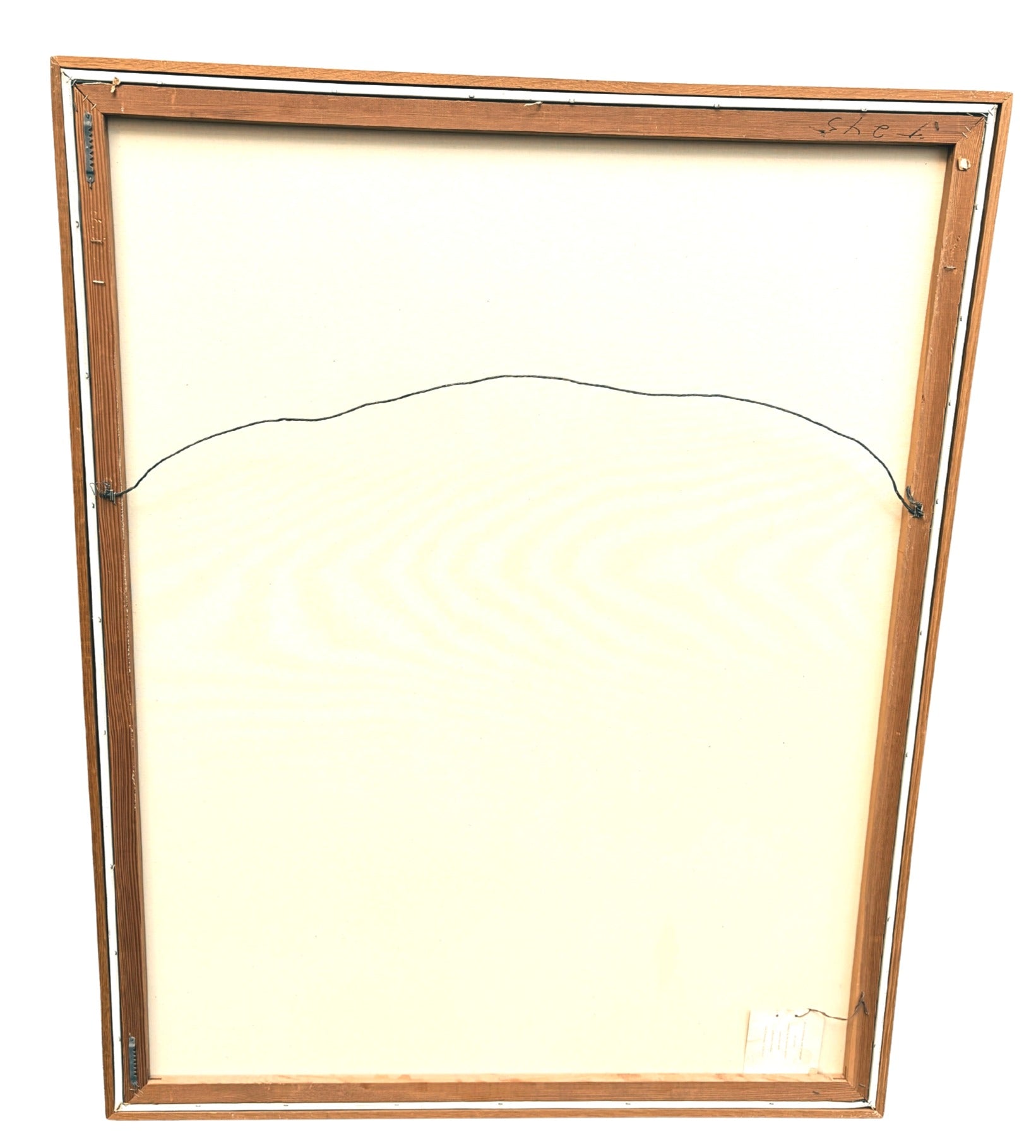 VINTAGE LETTERMAN ABSTRACT SERIGRAPH ON CANVAS – LARGE 1970S ARTMASTER STUDIOS WALL ART