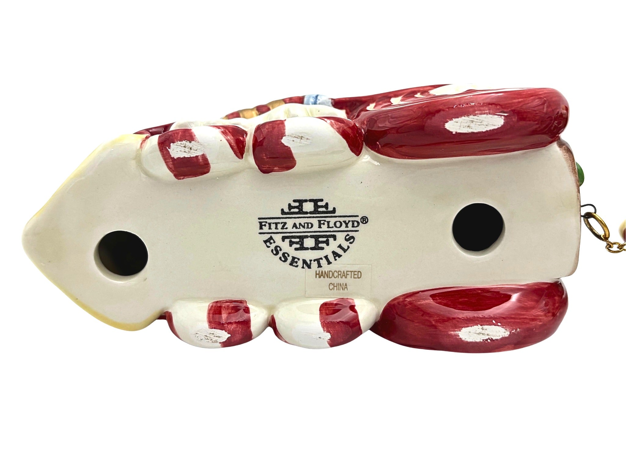 FITZ AND FLOYD CANDY LANE EXPRESS CERAMIC CHRISTMAS TRAIN SET
