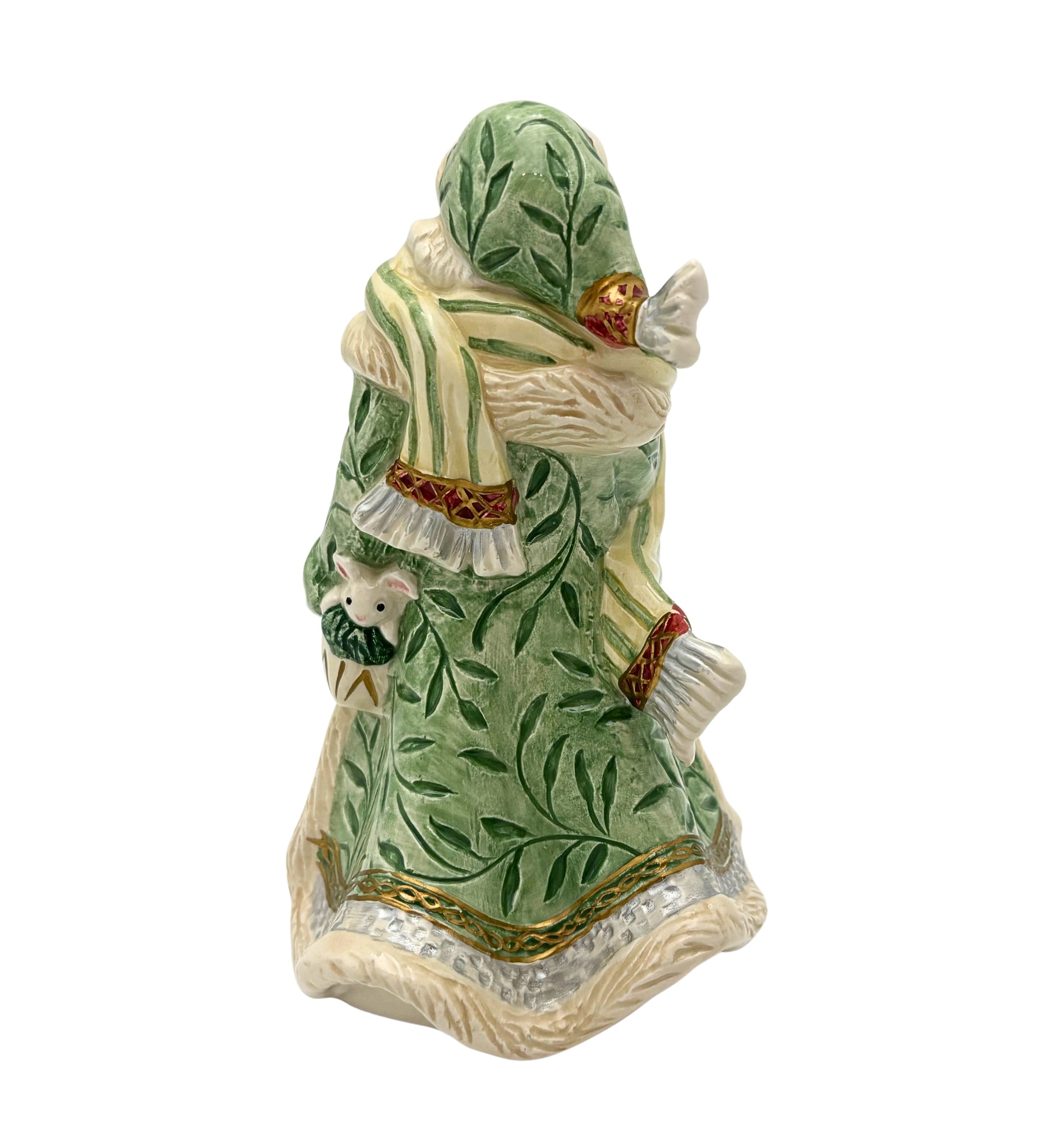 FITZ AND FLOYD GREGORIAN SANTA BELL – 2000 LIMITED EDITION FATHER CHRISTMAS COLLECTIBLE WITH ORIGINAL BOX