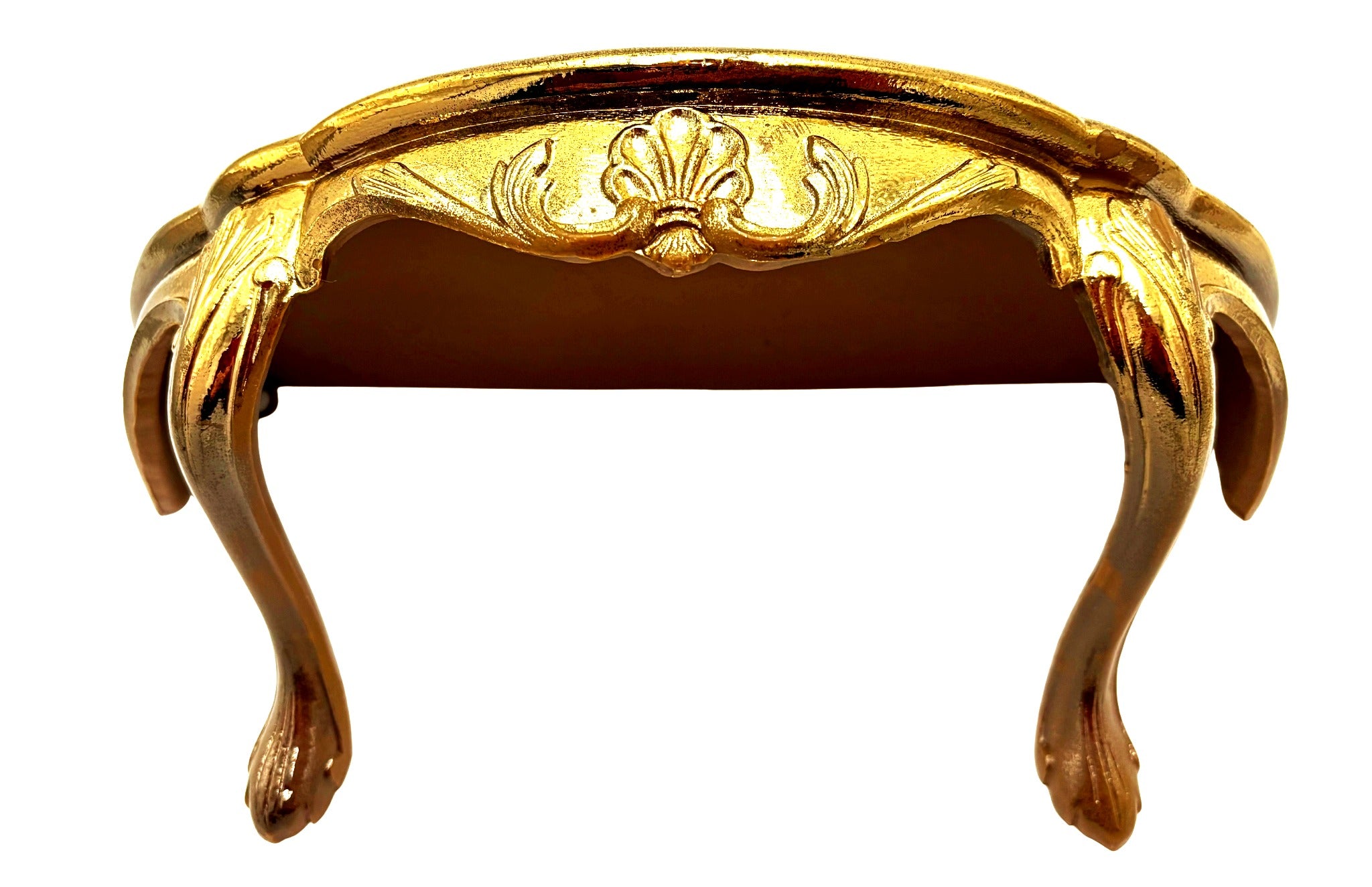 VINTAGE BURWOOD GOLD ROCOCO WALL SHELF, 1983 HOLLYWOOD REGENCY DISPLAY LEDGE
