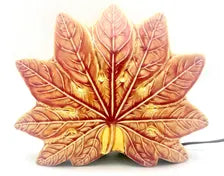 VINTAGE CERAMIC LEAF TV LAMP | MID-CENTURY MODERN AMBIENT LIGHT