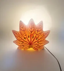 VINTAGE CERAMIC LEAF TV LAMP | MID-CENTURY MODERN AMBIENT LIGHT
