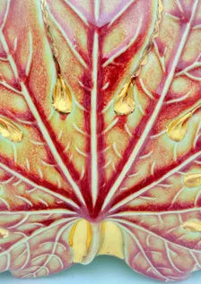 VINTAGE CERAMIC LEAF TV LAMP | MID-CENTURY MODERN AMBIENT LIGHT
